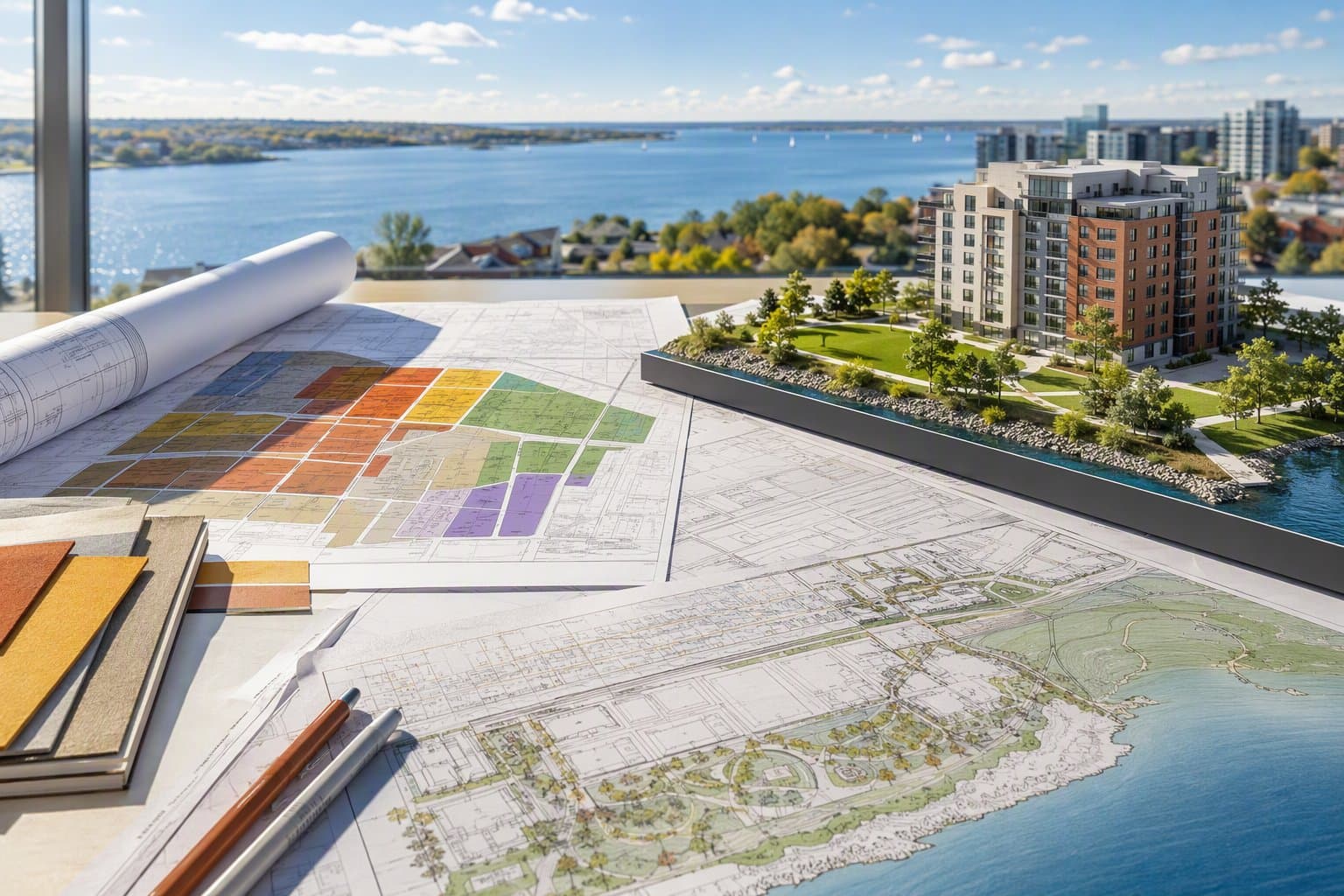 waterfront zoning plan - illustration, Jake Team LLC