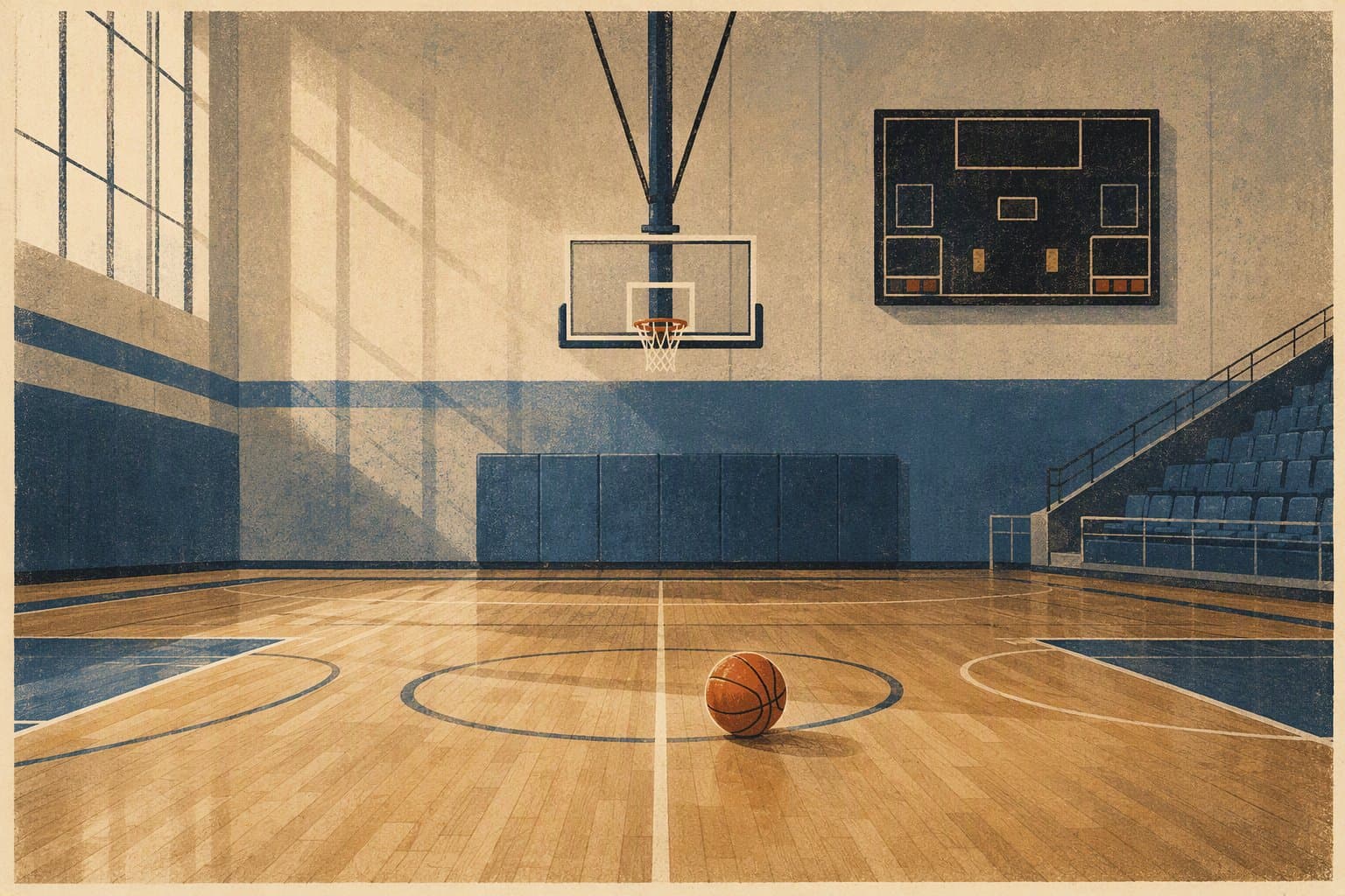Basketball Victory - illustration, Jake Team LLC