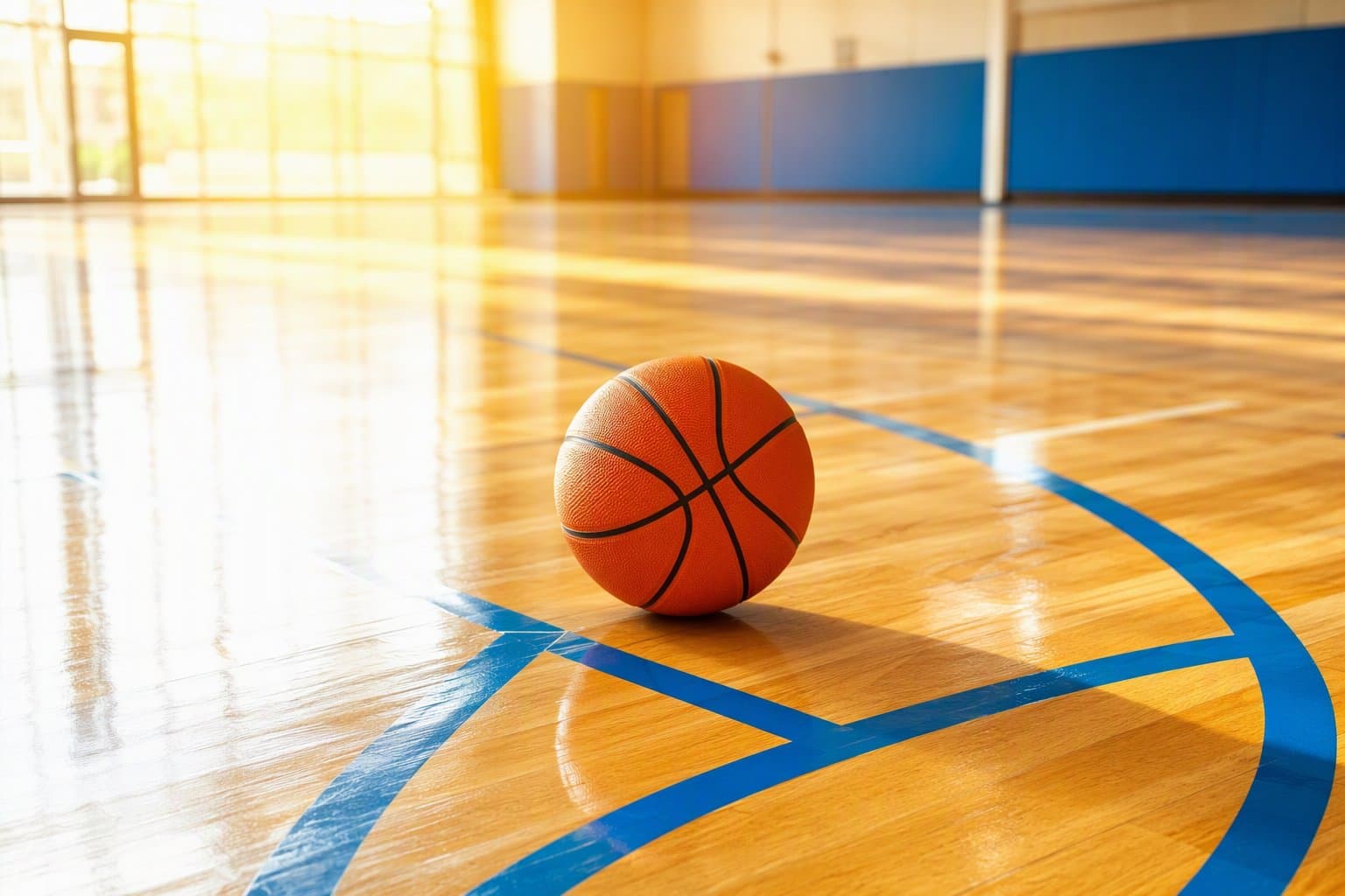 Empty Sunlit Court - illustration, Jake Team LLC