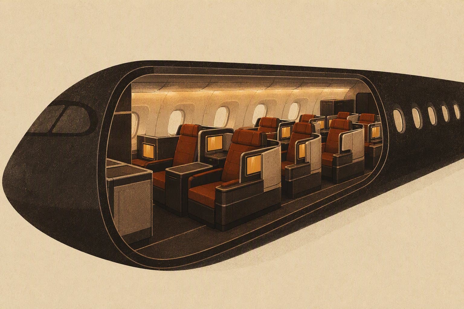 Modern Air Travel - illustration, Jake Team LLC