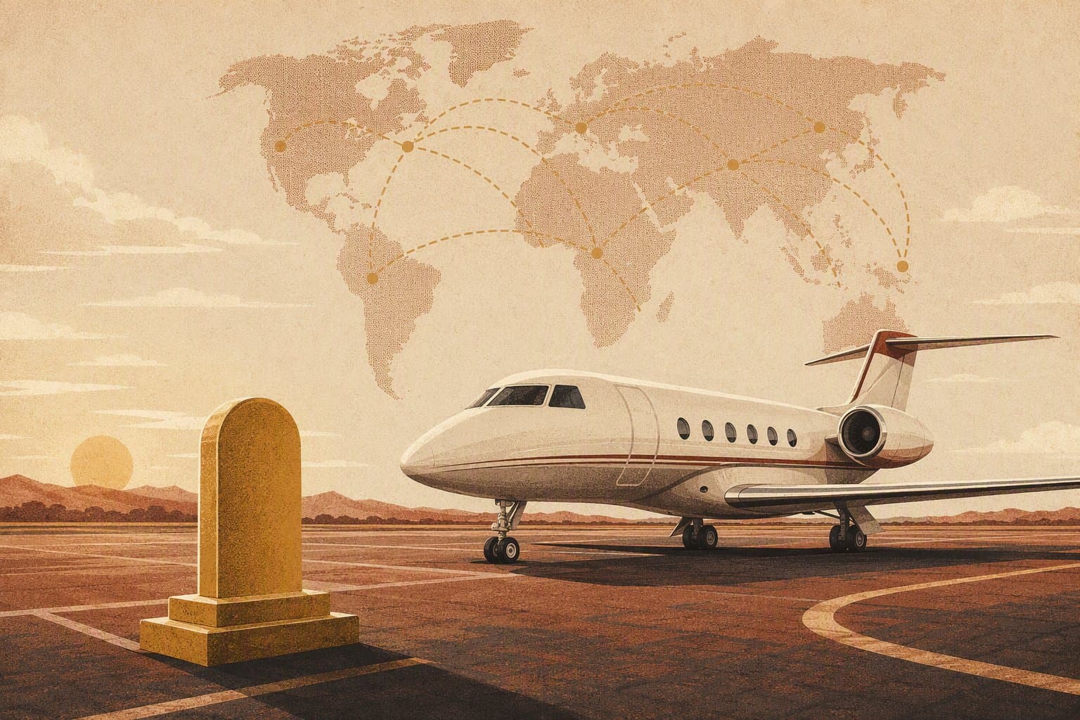 Aviation Milestone - illustration, Jake Team LLC