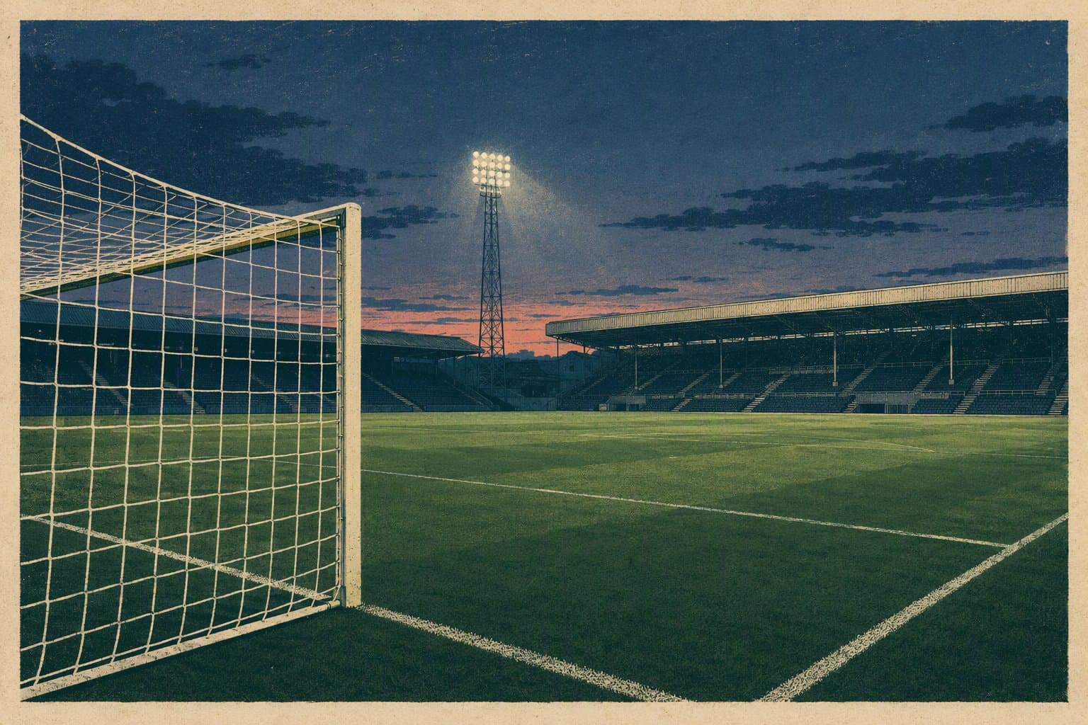 Stadium Evening - illustration, Jake Team LLC