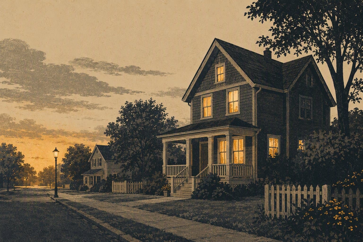 home fire escape - illustration, Jake Team LLC