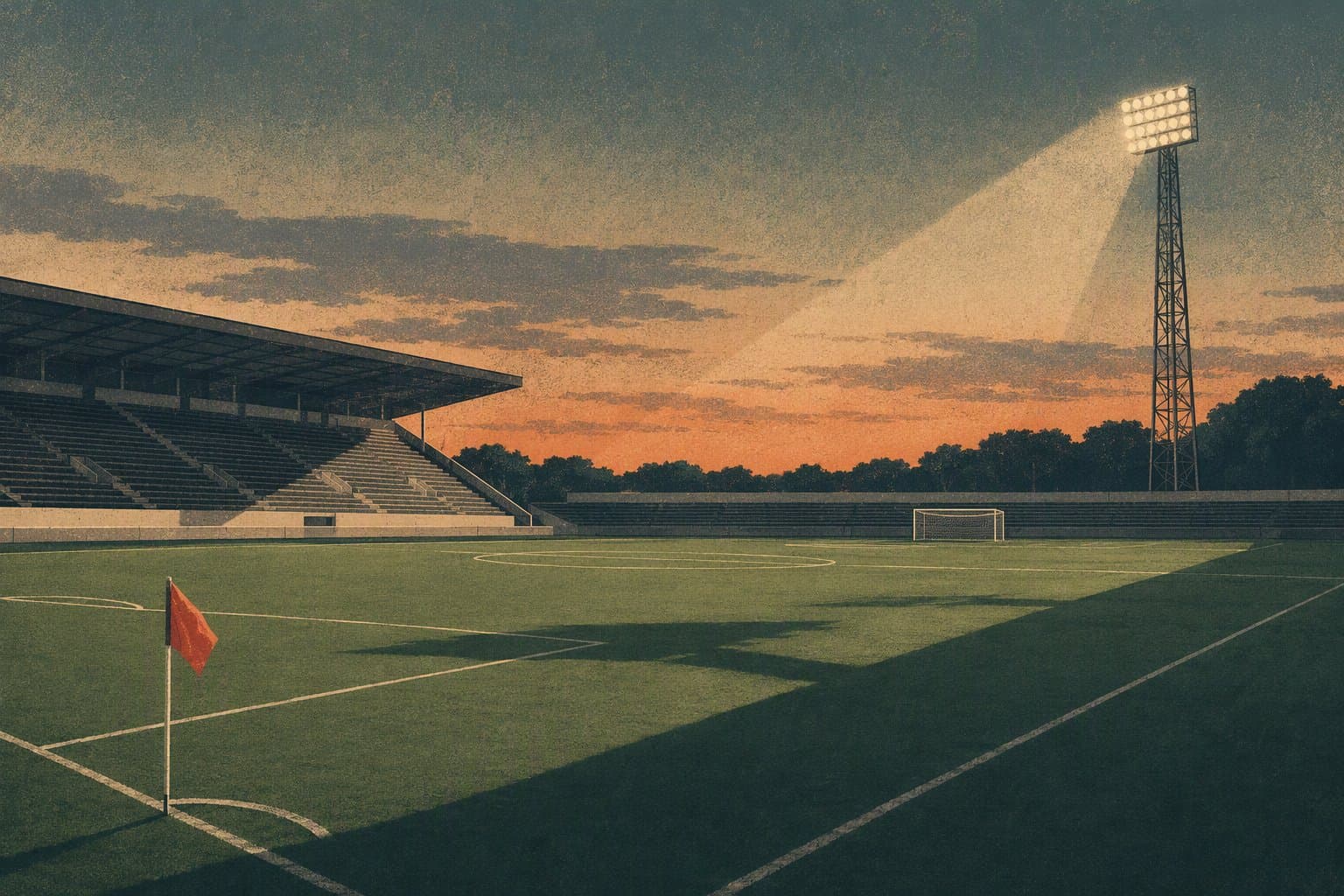 Stadium floodlights - illustration, Jake Team LLC