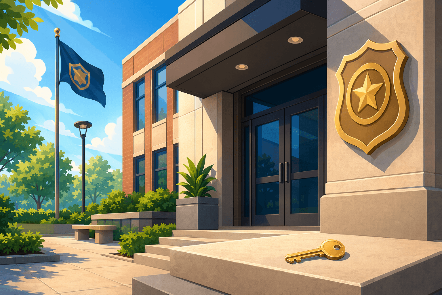 Police incident resolved - illustration, Jake Team LLC