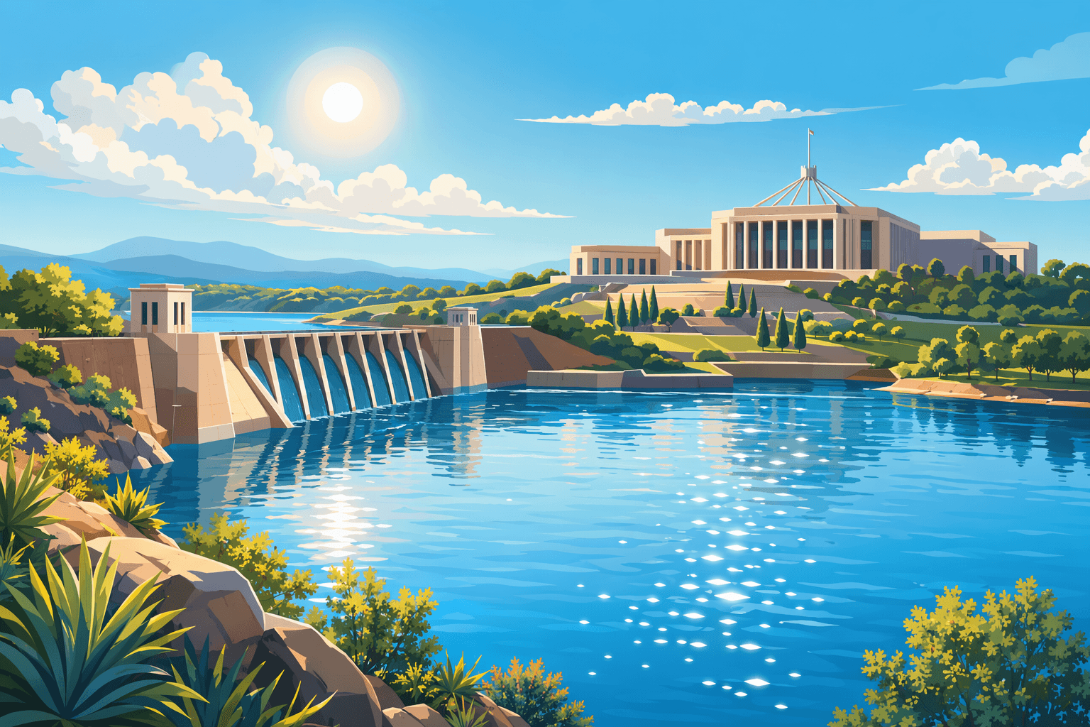 Water resource management - illustration, Jake Team LLC