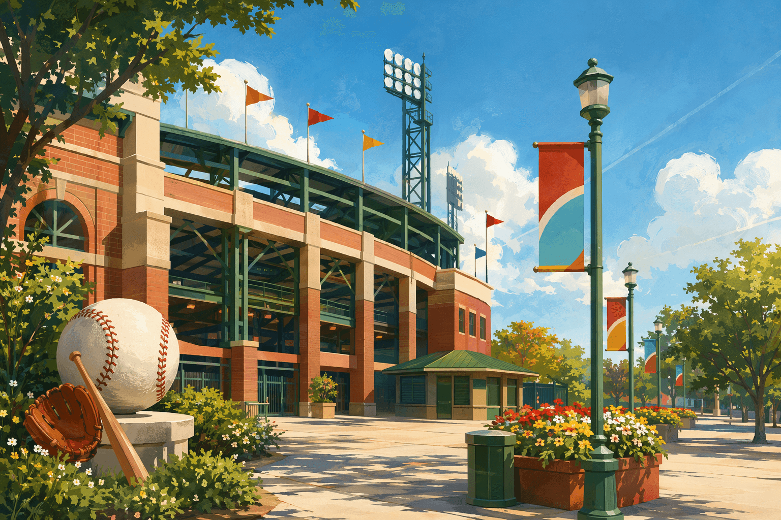 Baseball game - illustration, Jake Team LLC