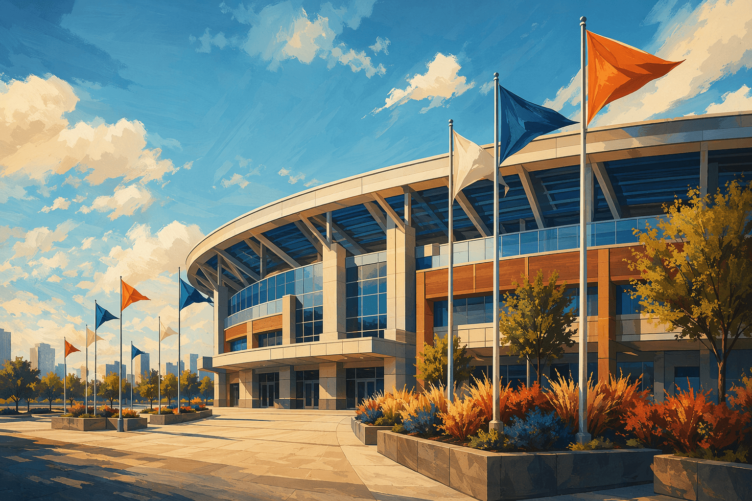 Stadium opening - illustration, Jake Team LLC