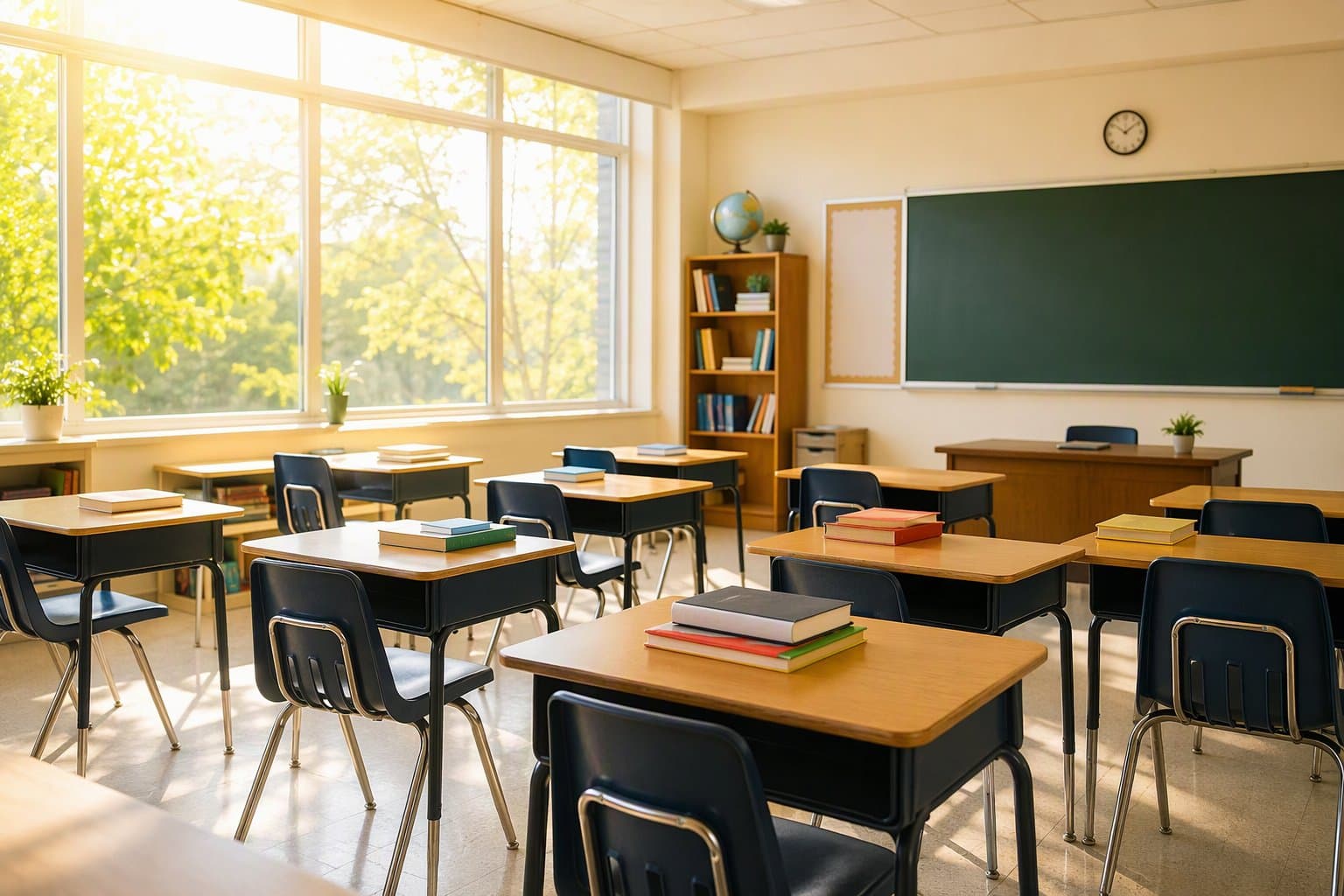 empty classroom - illustration, Jake Team LLC