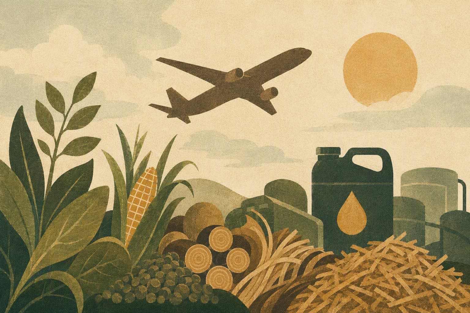 Sustainable Aviation - illustration, Jake Team LLC