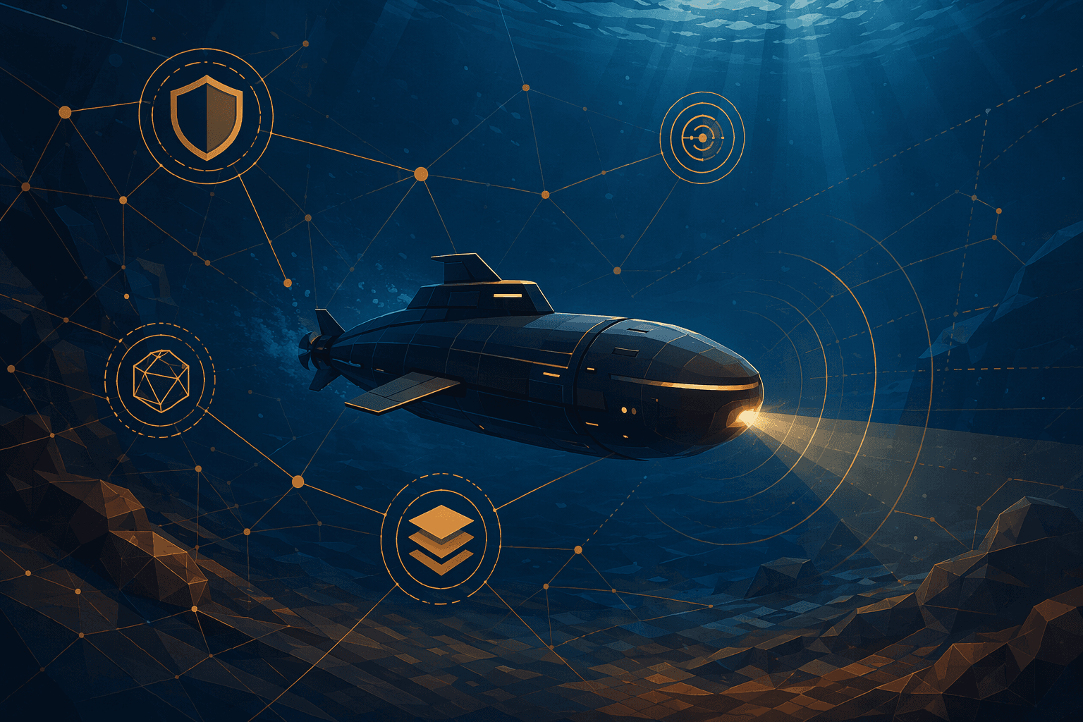 undersea defense technology - illustration, Jake Team LLC