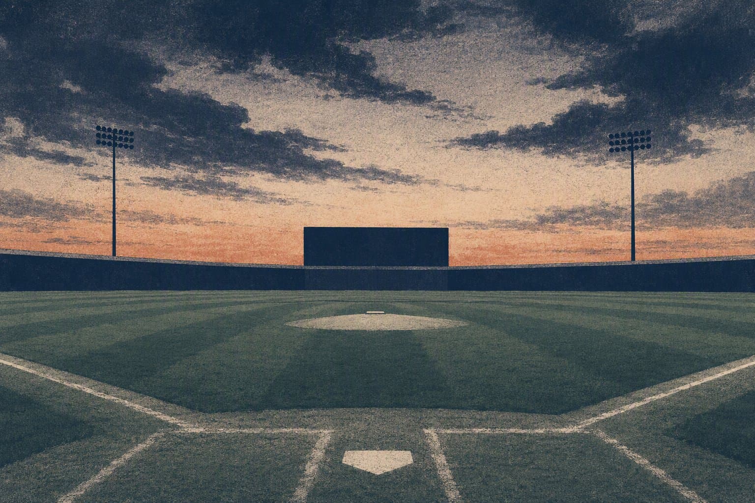 empty baseball stadium - illustration, Jake Team LLC