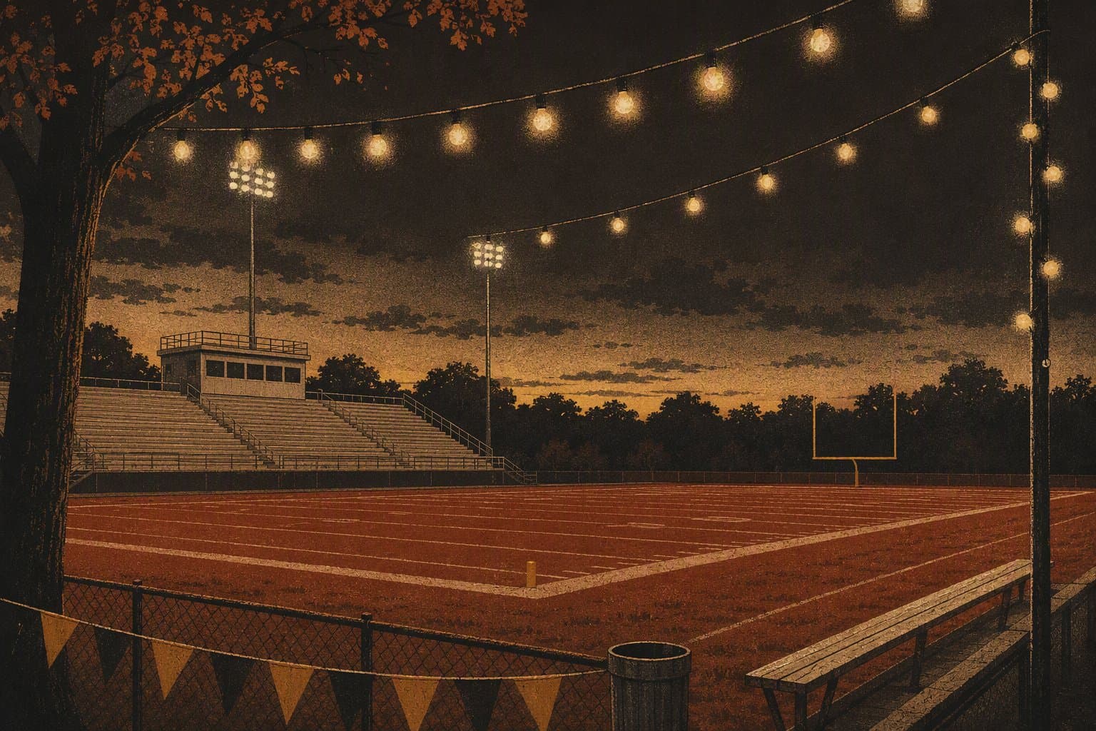 Friday Night Lights - illustration, Jake Team LLC
