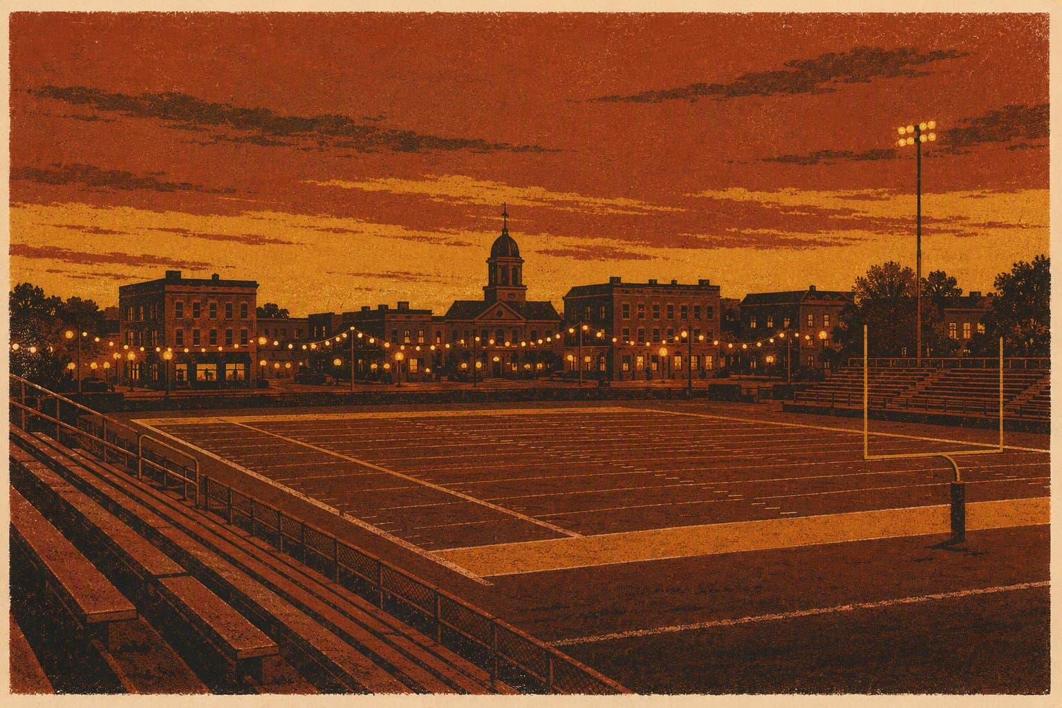 Community Football Kickoff - illustration, Jake Team LLC