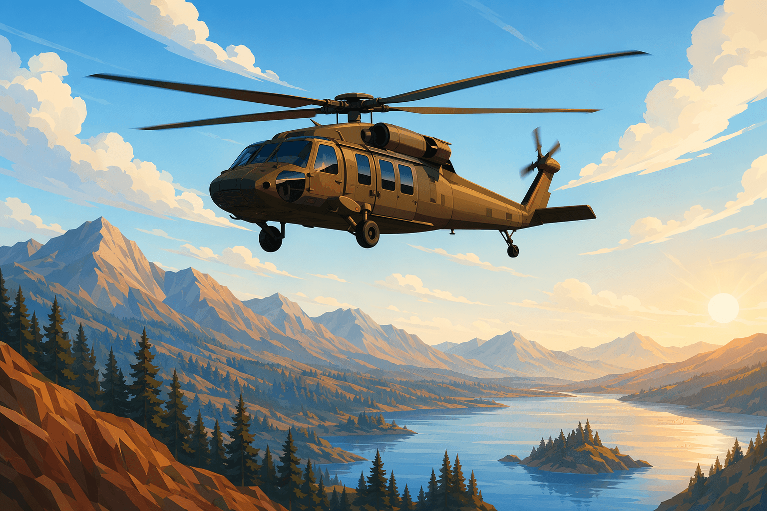 Military Aviation Technology - illustration, Jake Team LLC