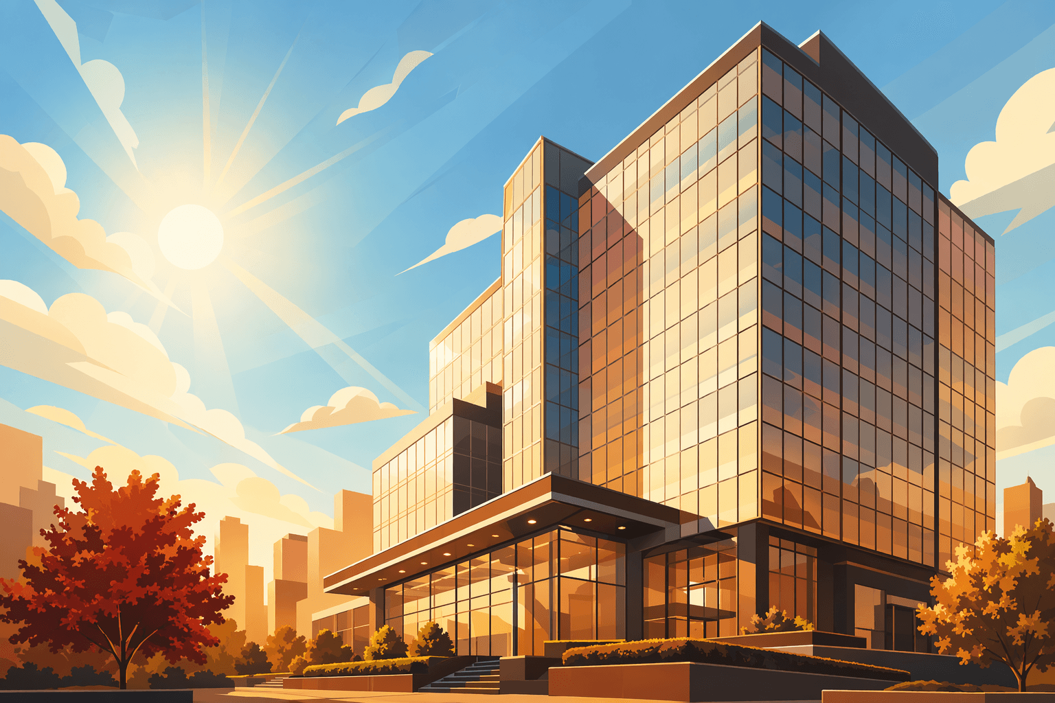 Office Market Recovery - illustration, Jake Team LLC