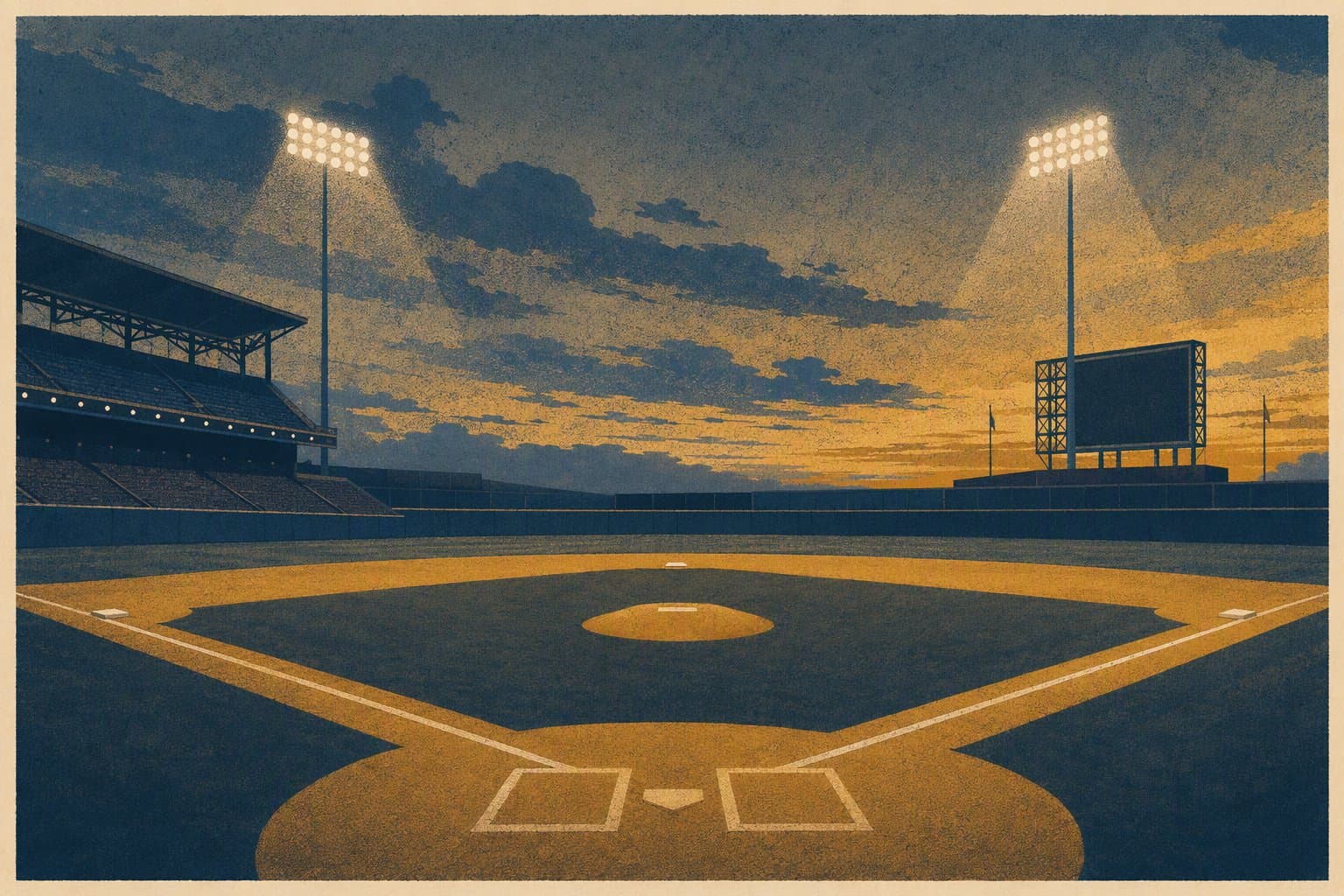 Baseball stadium - illustration, Jake Team LLC