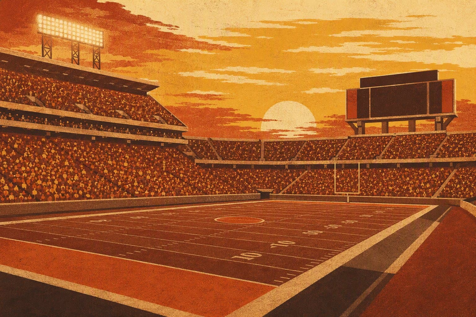 College Football Triumph - illustration, Jake Team LLC