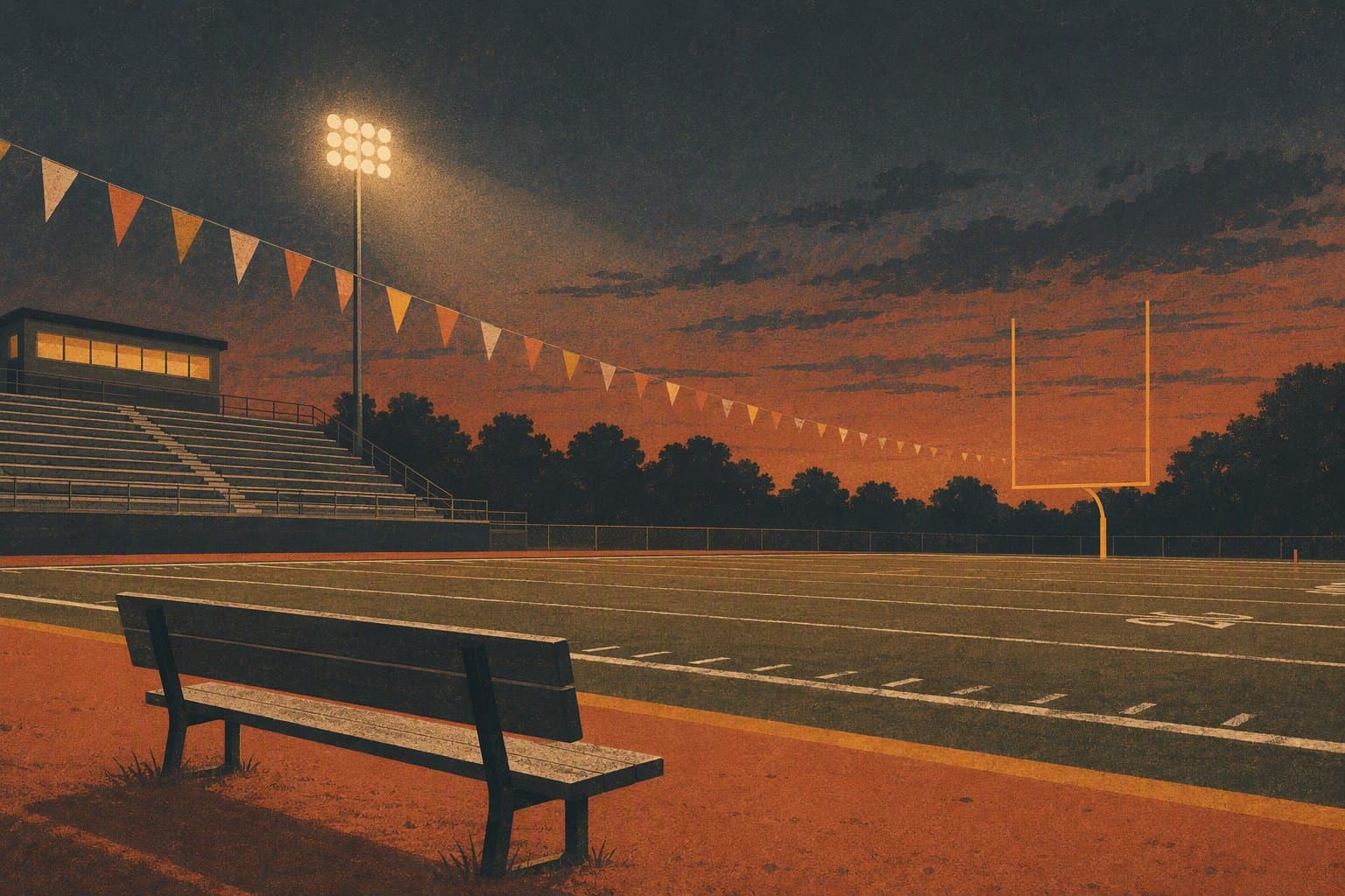 Friday Night Lights - illustration, Jake Team LLC