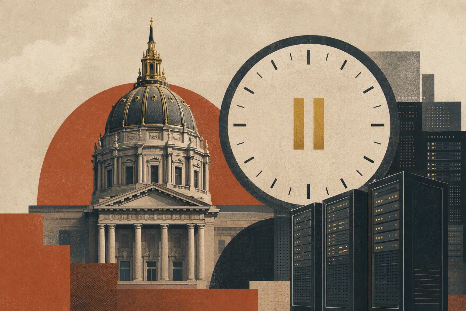 Civic Infrastructure Pause - illustration, Jake Team LLC