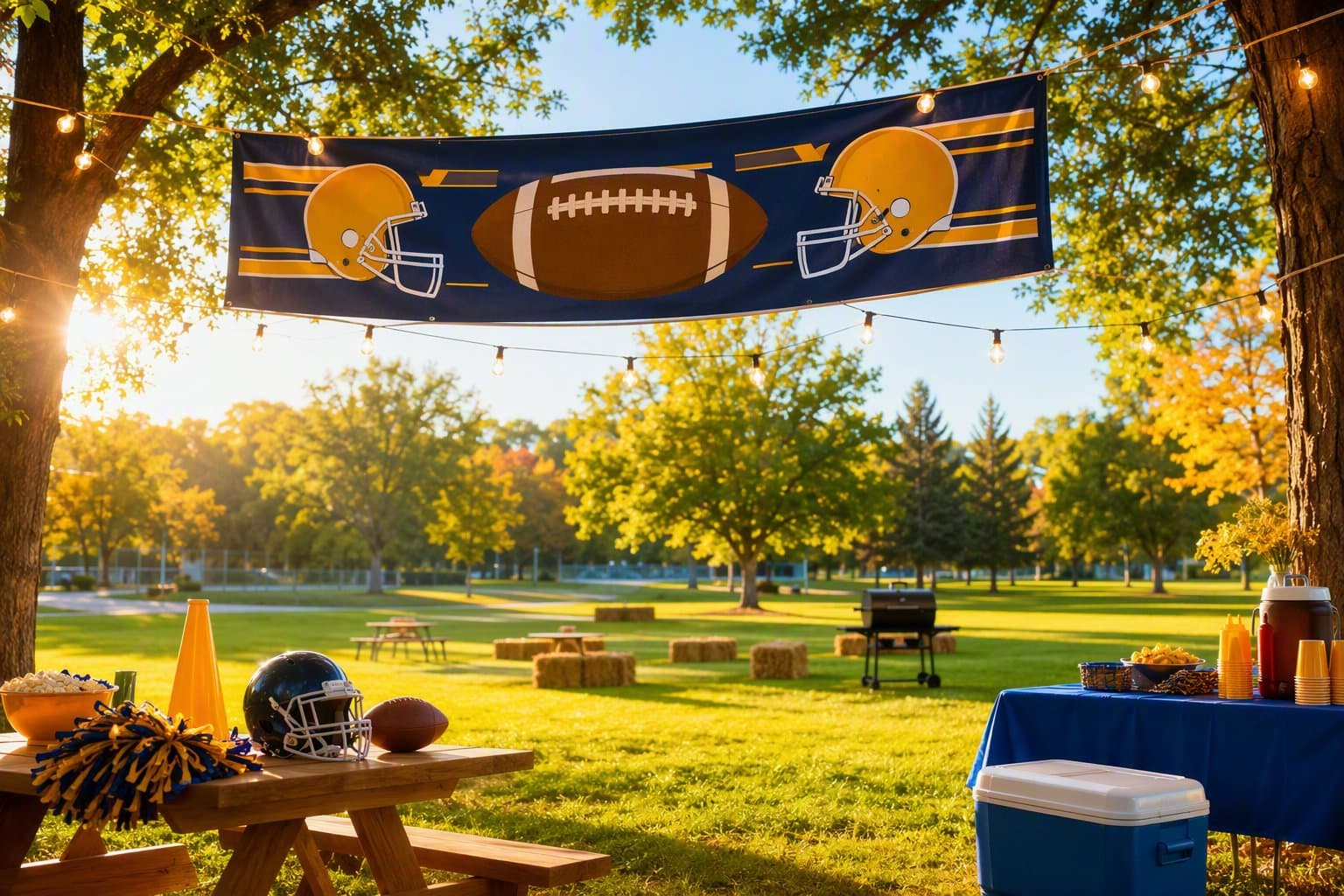 high school football community - illustration, Jake Team LLC