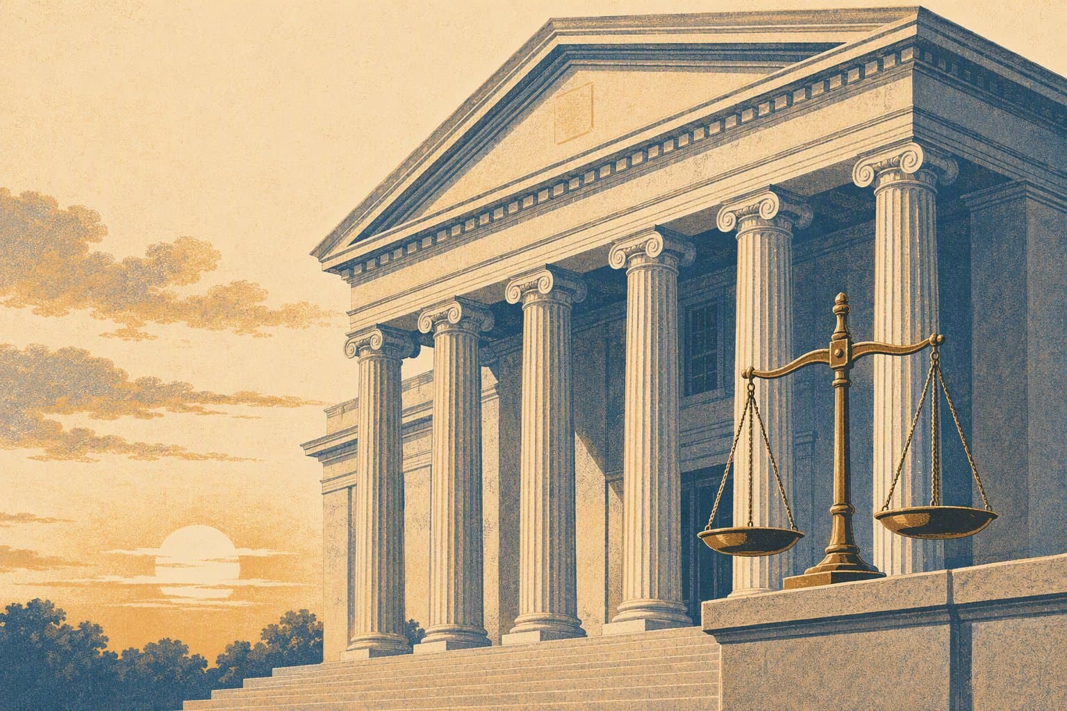 Courthouse Justice - illustration, Jake Team LLC
