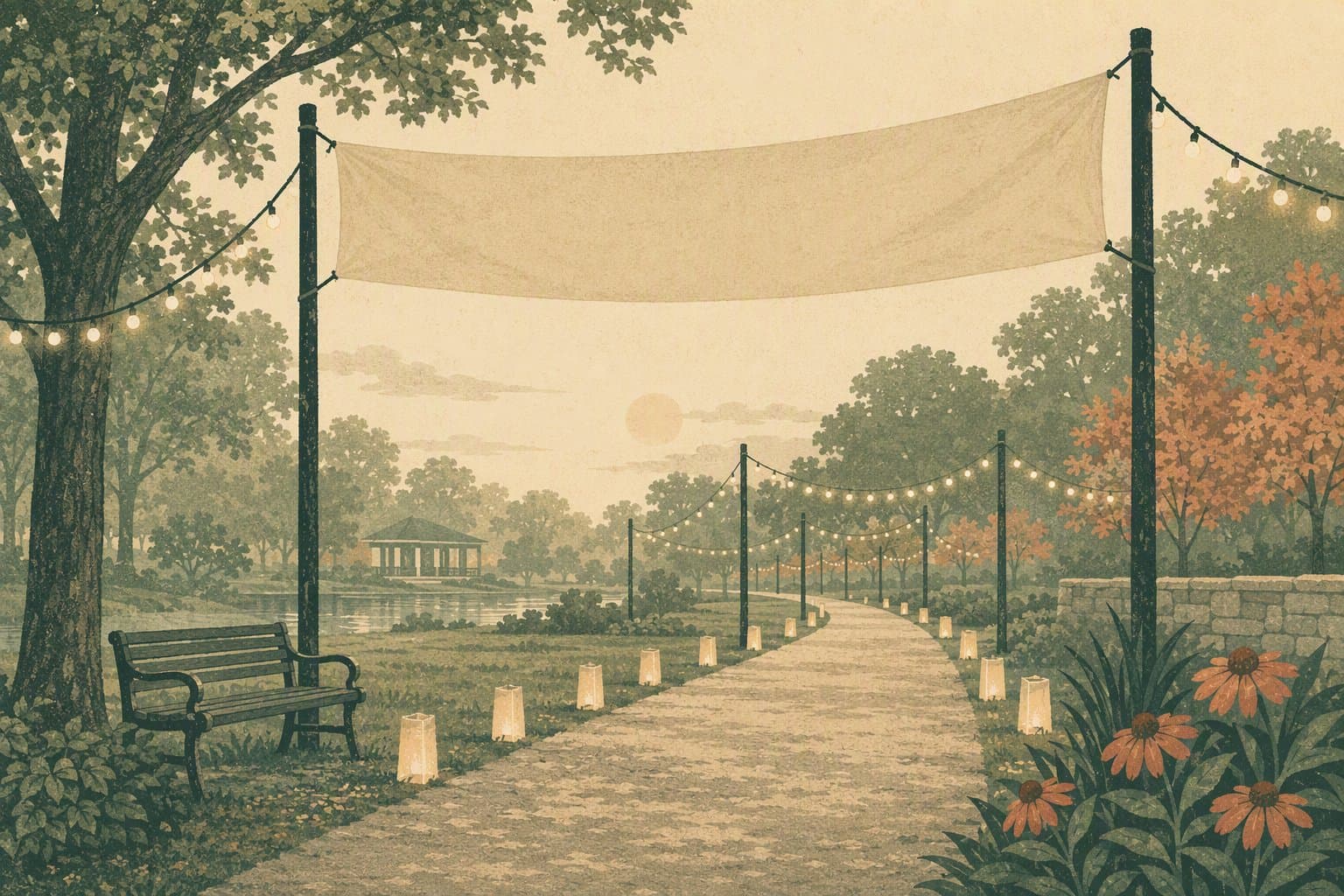 Community Memorial Run - illustration, Jake Team LLC