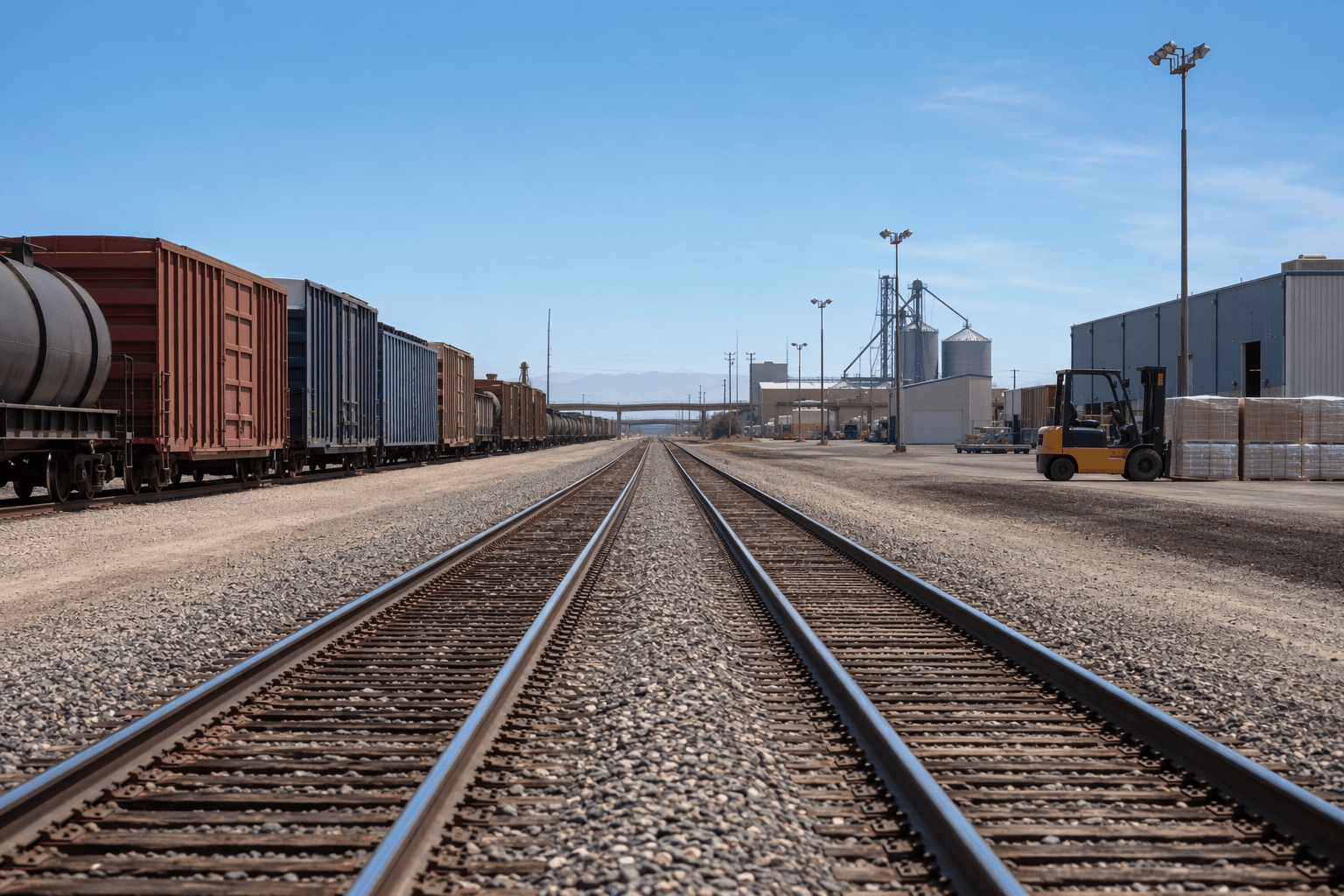 Rail logistics infrastructure - illustration, Jake Team LLC