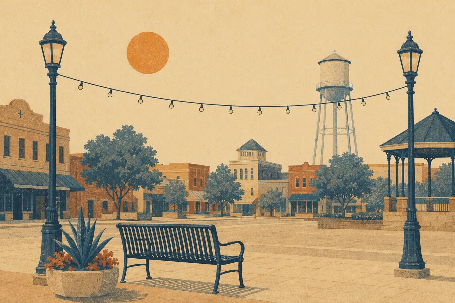 DFW summer heat - illustration, Jake Team LLC