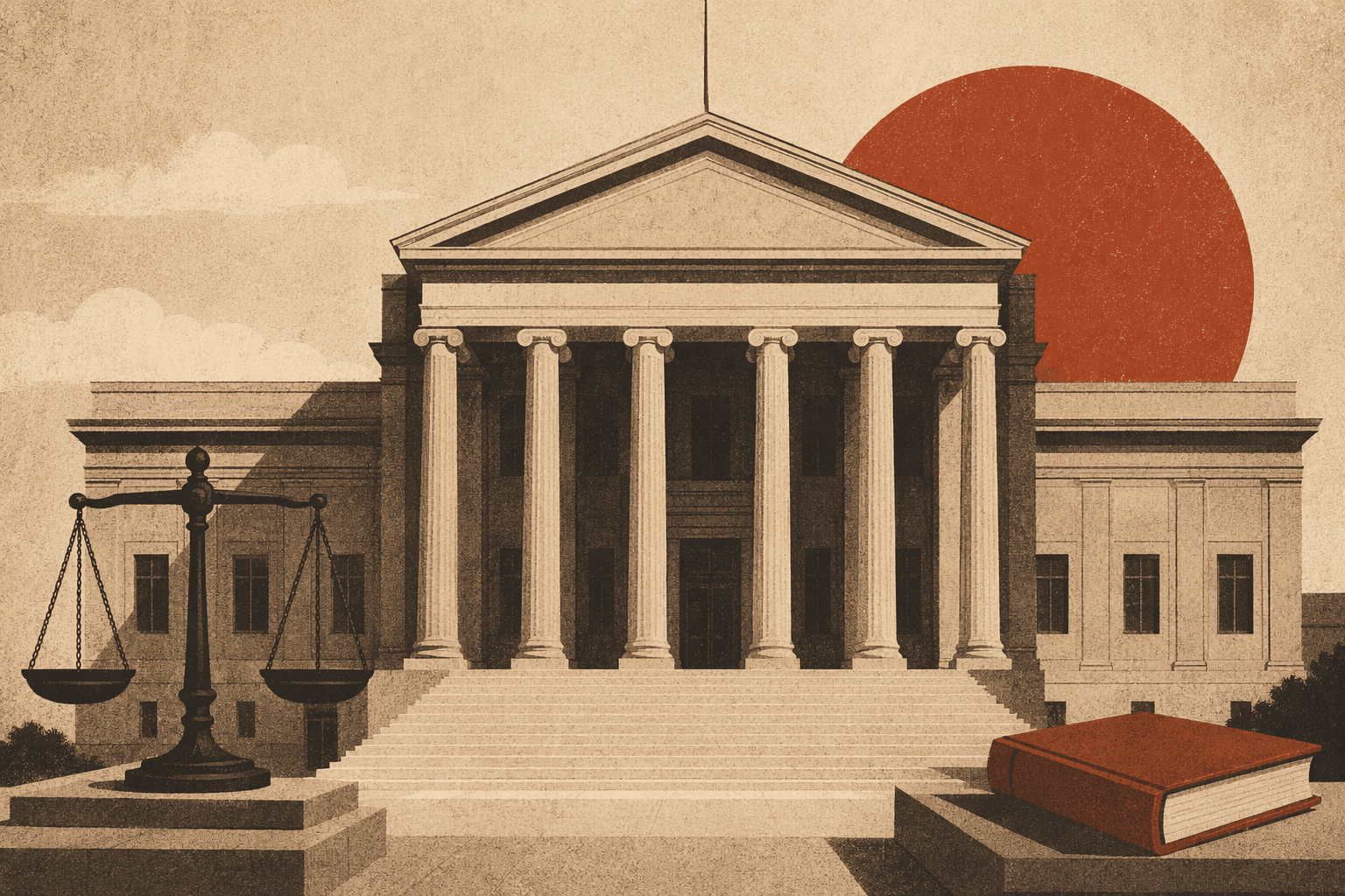 Community tension and justice - illustration, Jake Team LLC