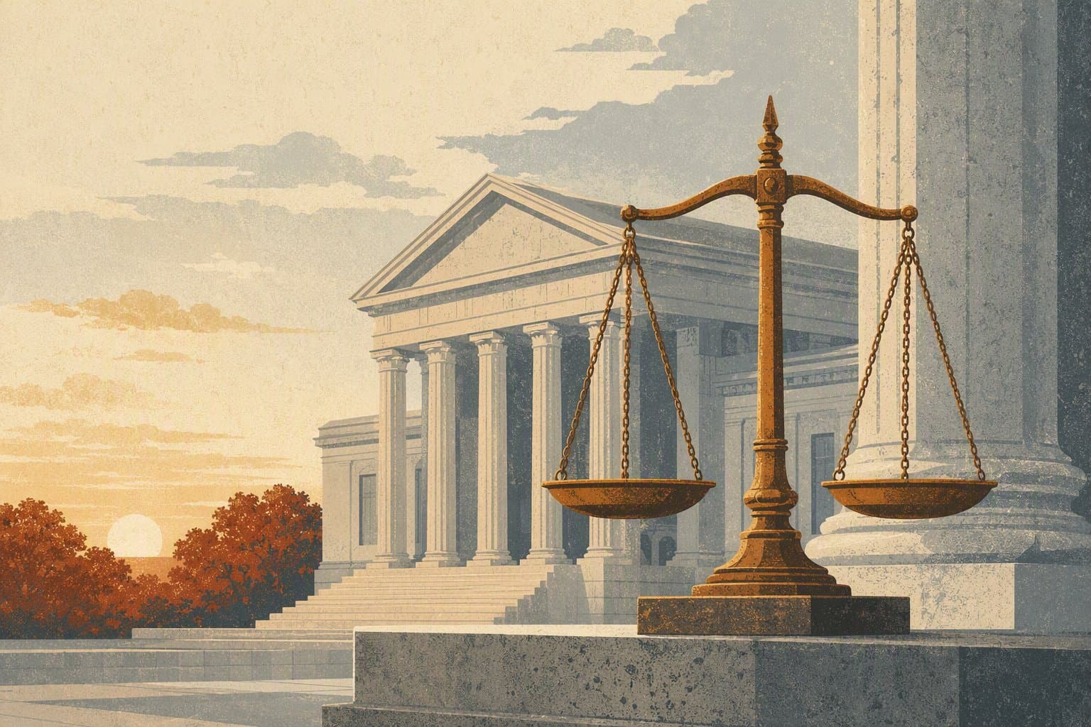 Fort Worth Justice - illustration, Jake Team LLC