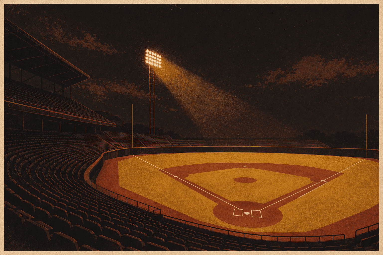 night game tension - illustration, Jake Team LLC