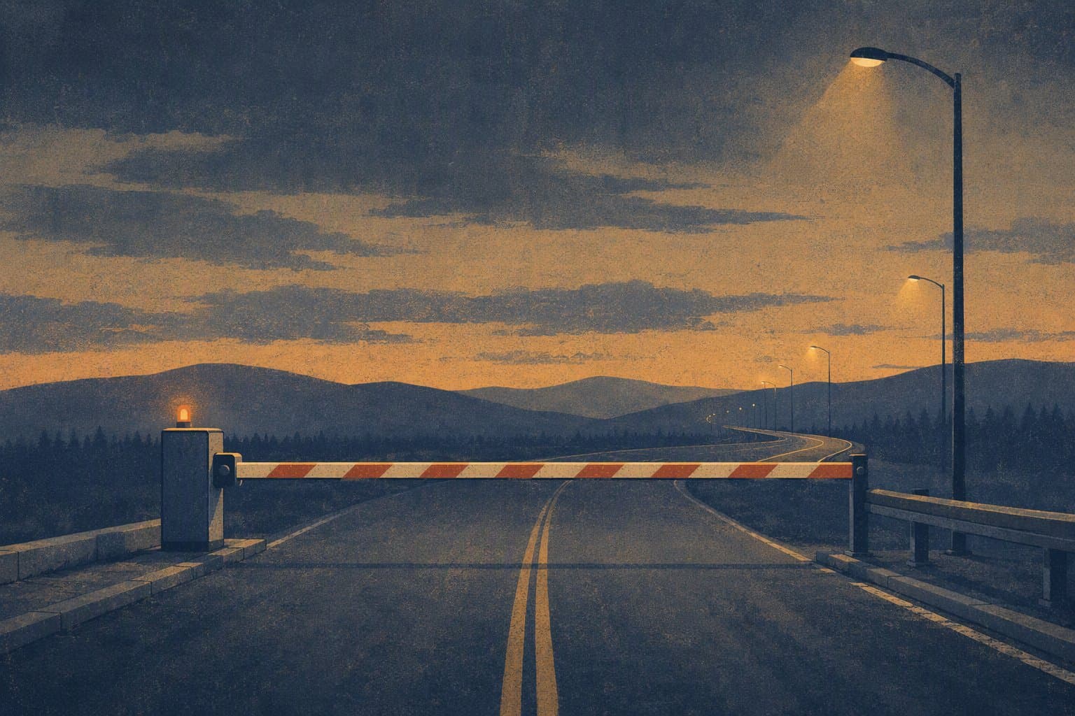 Highway Closure - illustration, Jake Team LLC