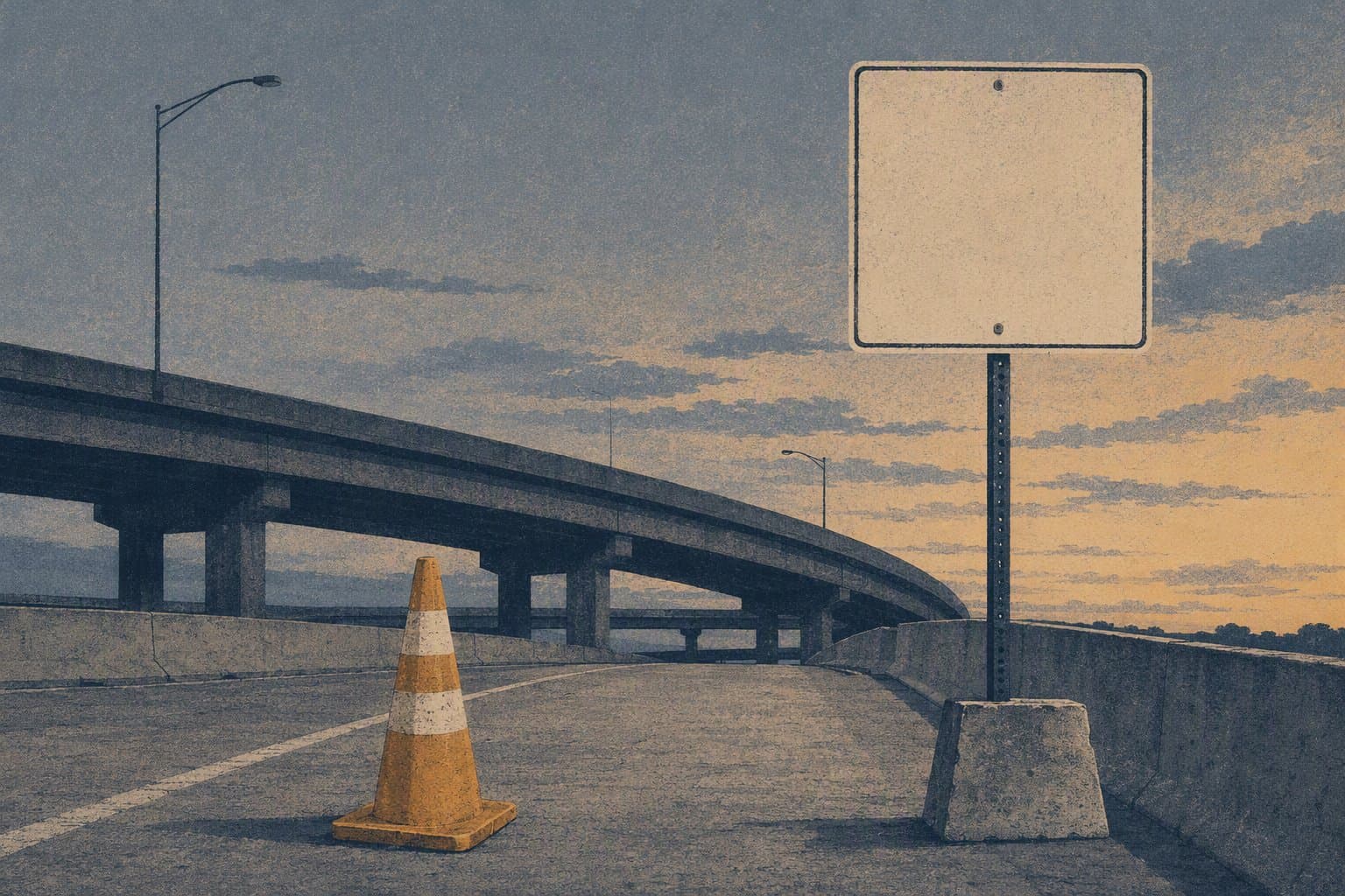 Highway Closure - illustration, Jake Team LLC