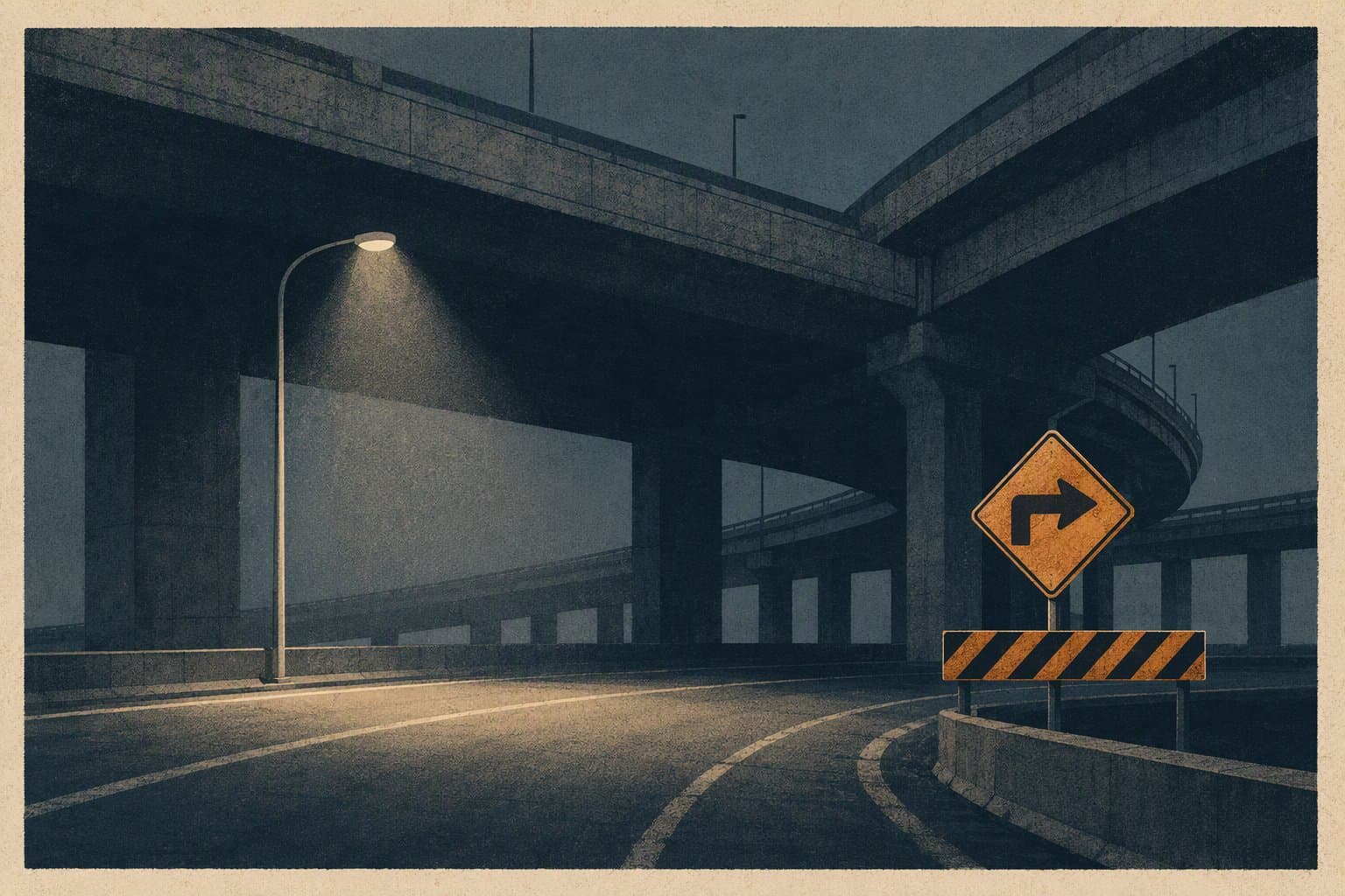 Highway closure - illustration, Jake Team LLC