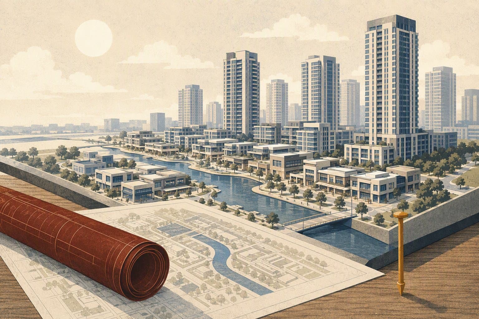 Urban Blueprint - illustration, Jake Team LLC