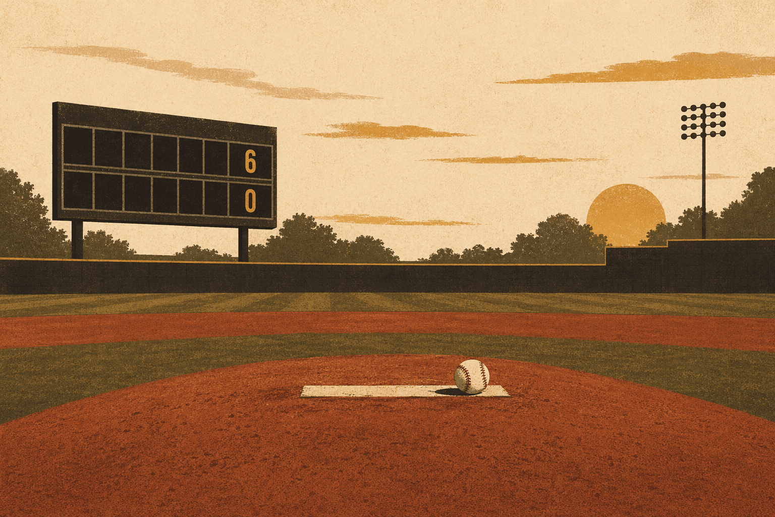 Baseball Shutout - illustration, Jake Team LLC