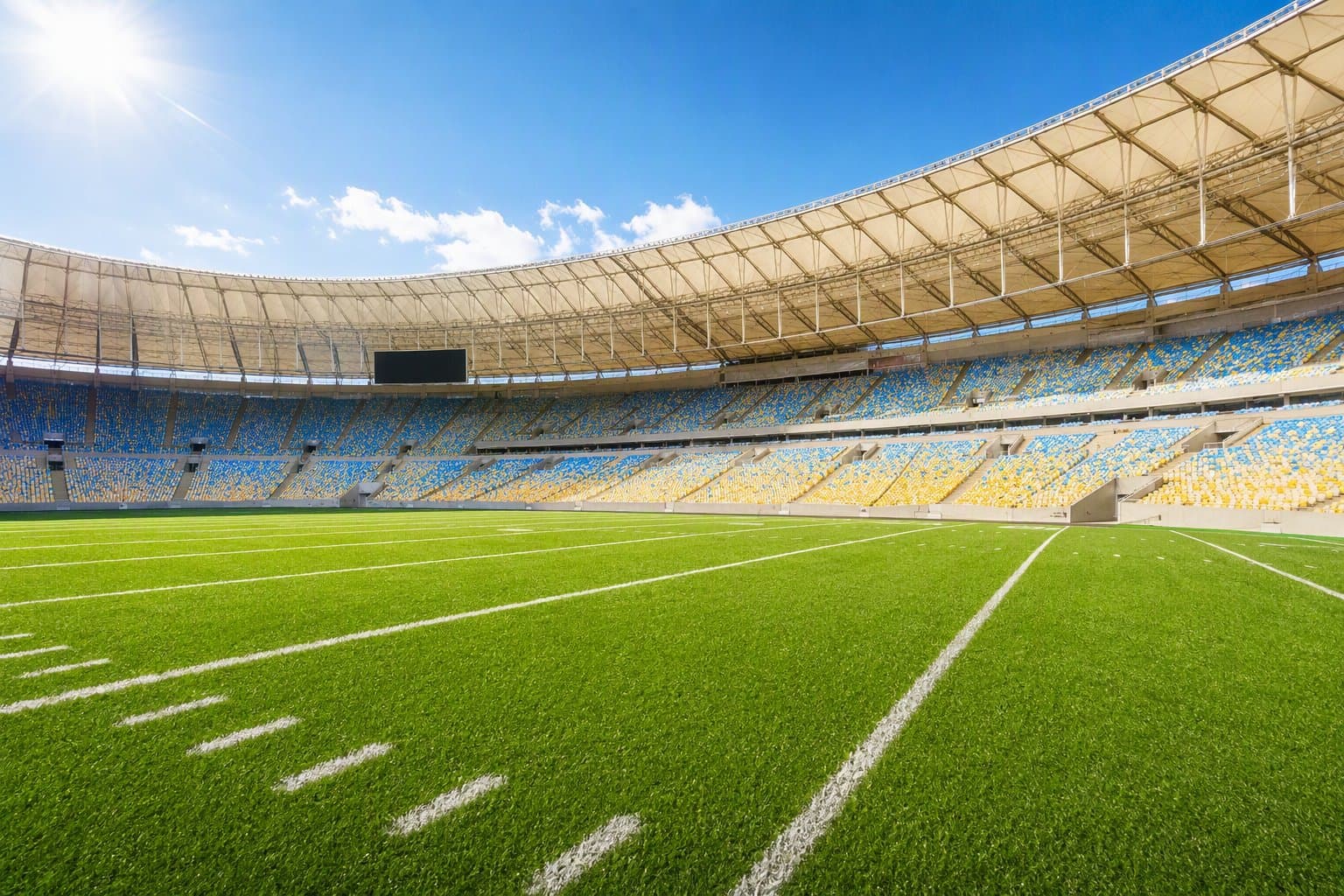 Sunlit Stadium - illustration, Jake Team LLC