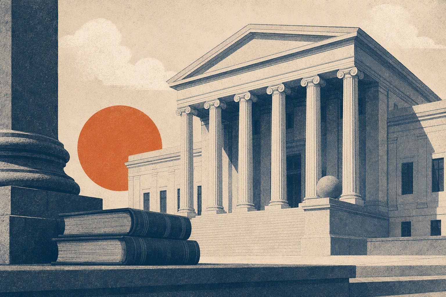 Federal courthouse justice - illustration, Jake Team LLC
