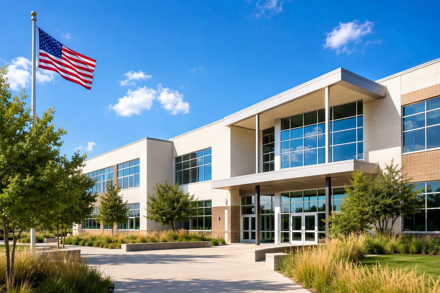 Keller ISD school campus - illustration, Jake Team LLC