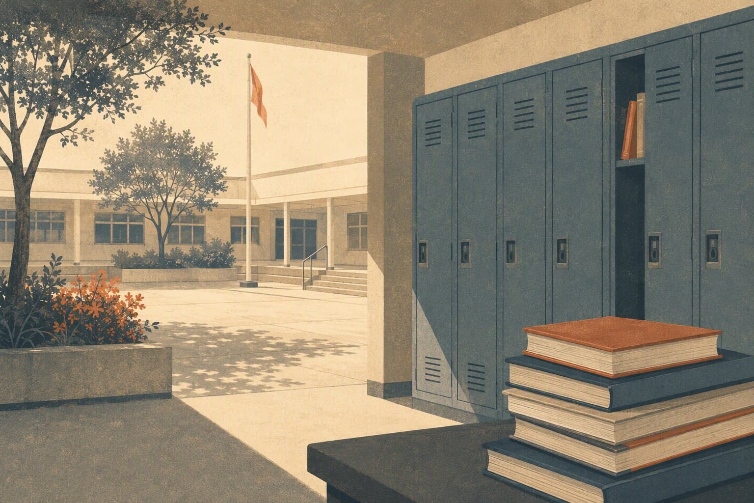 School Campus Relocation - illustration, Jake Team LLC