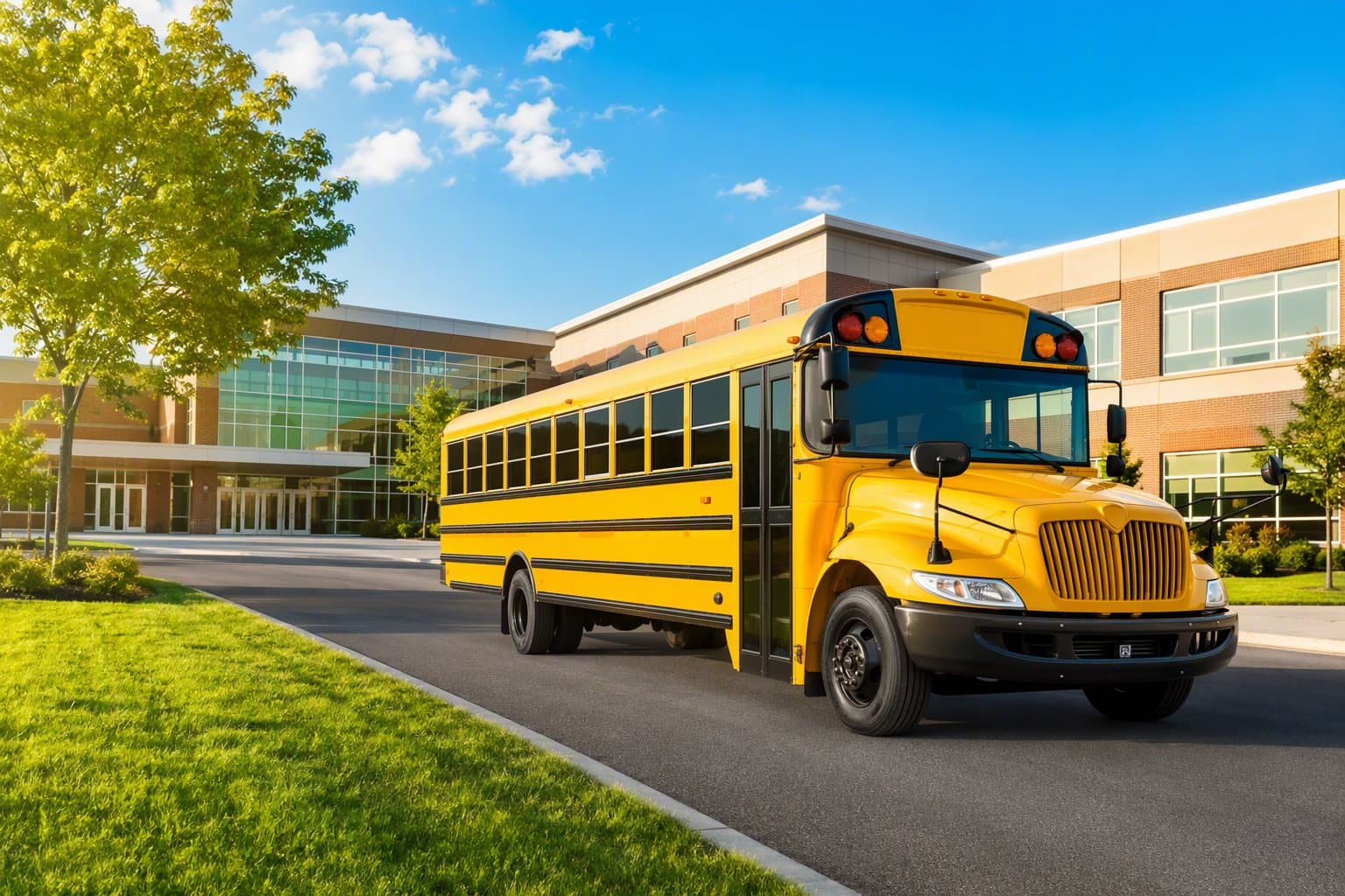 School Buses & Funding - illustration, Jake Team LLC