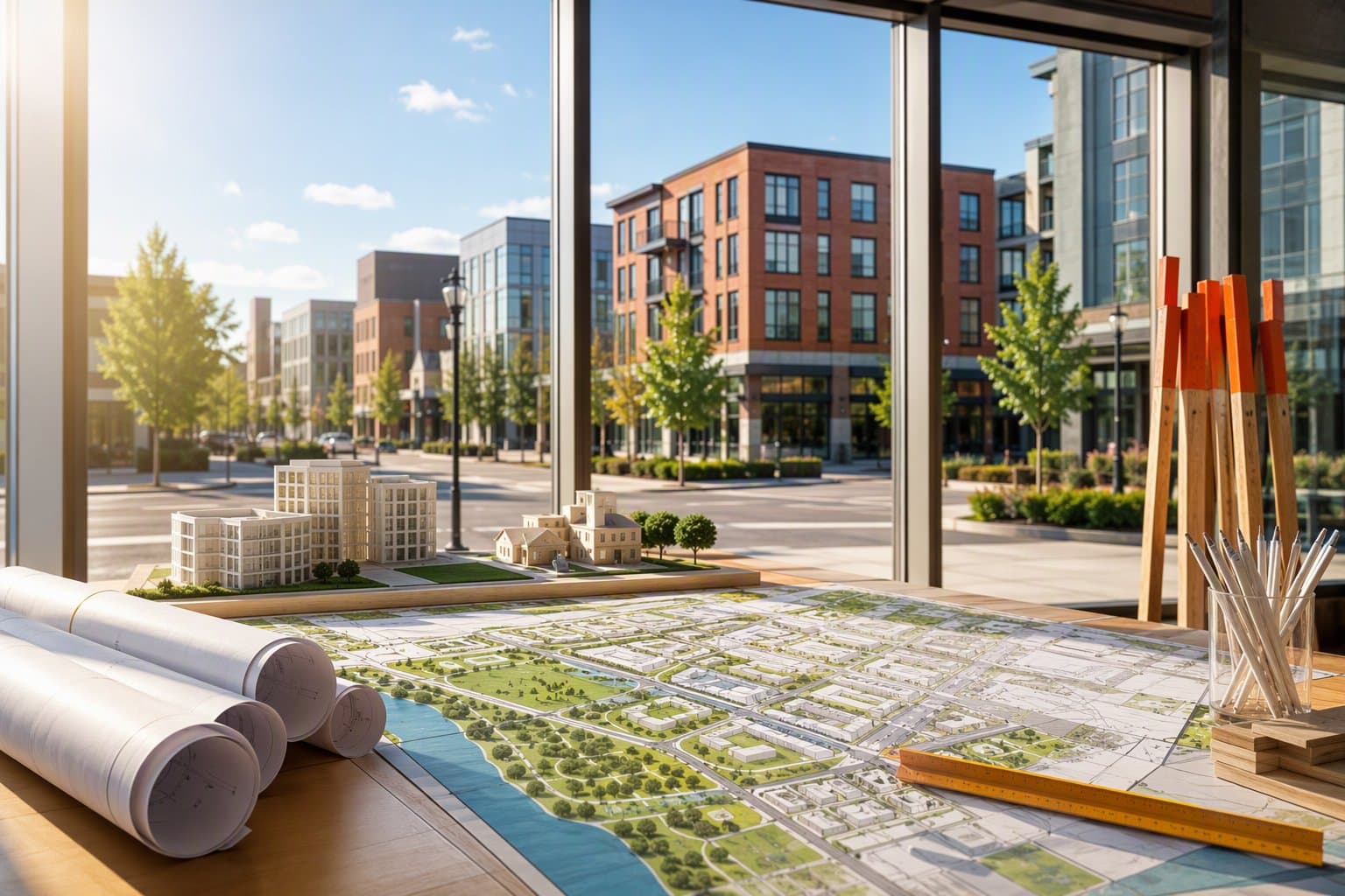 Downtown redevelopment - illustration, Jake Team LLC