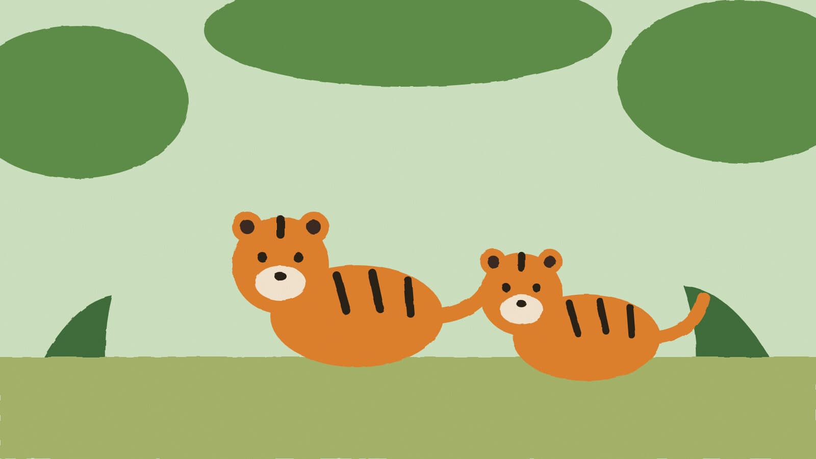 Two tiger cubs - illustration, Jake Team LLC