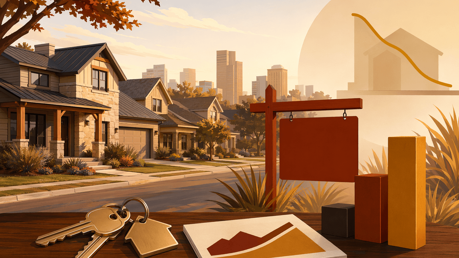 Fort Worth housing market. Illustration: Jake Team LLC