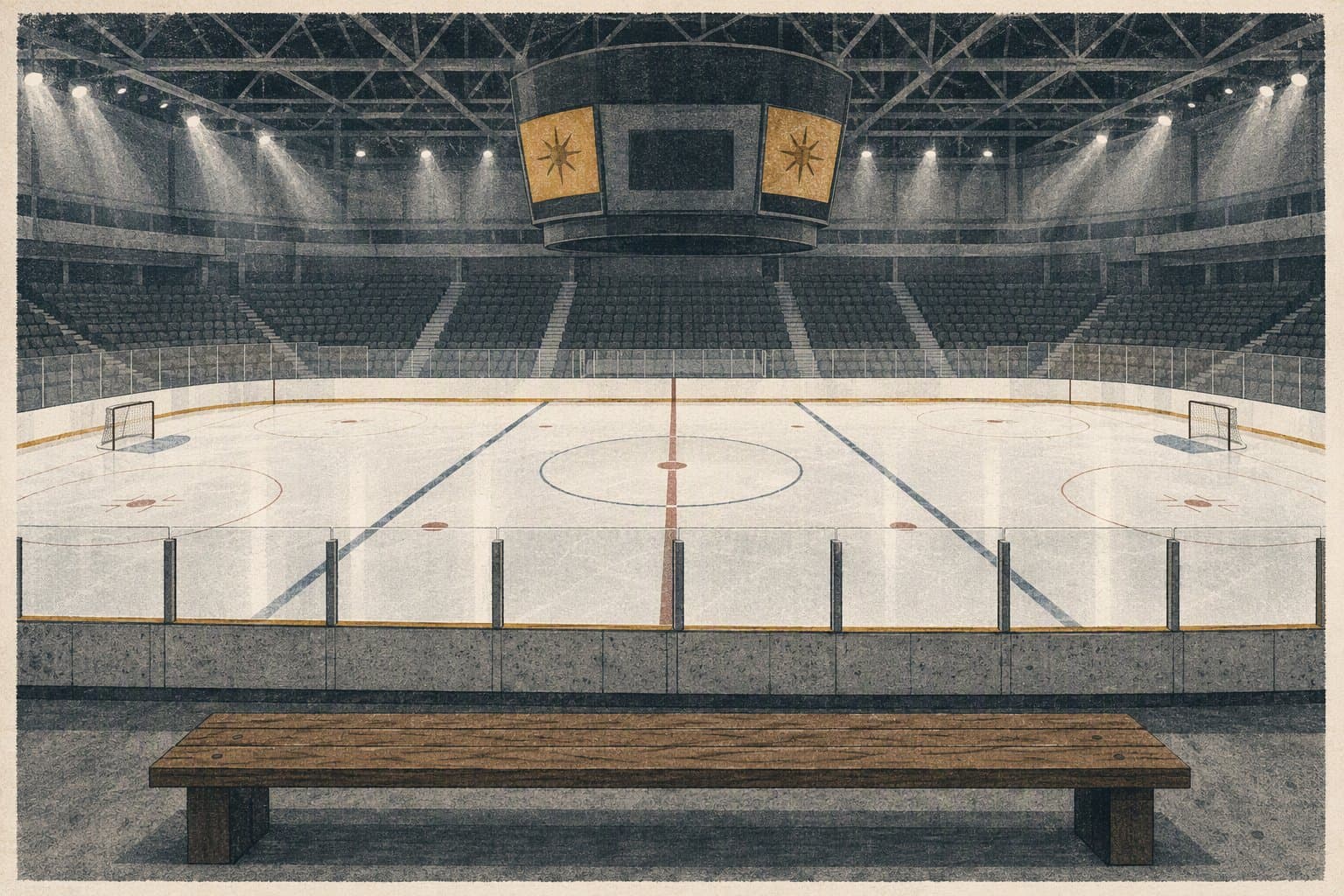 Hockey arena atmosphere - illustration, Jake Team LLC