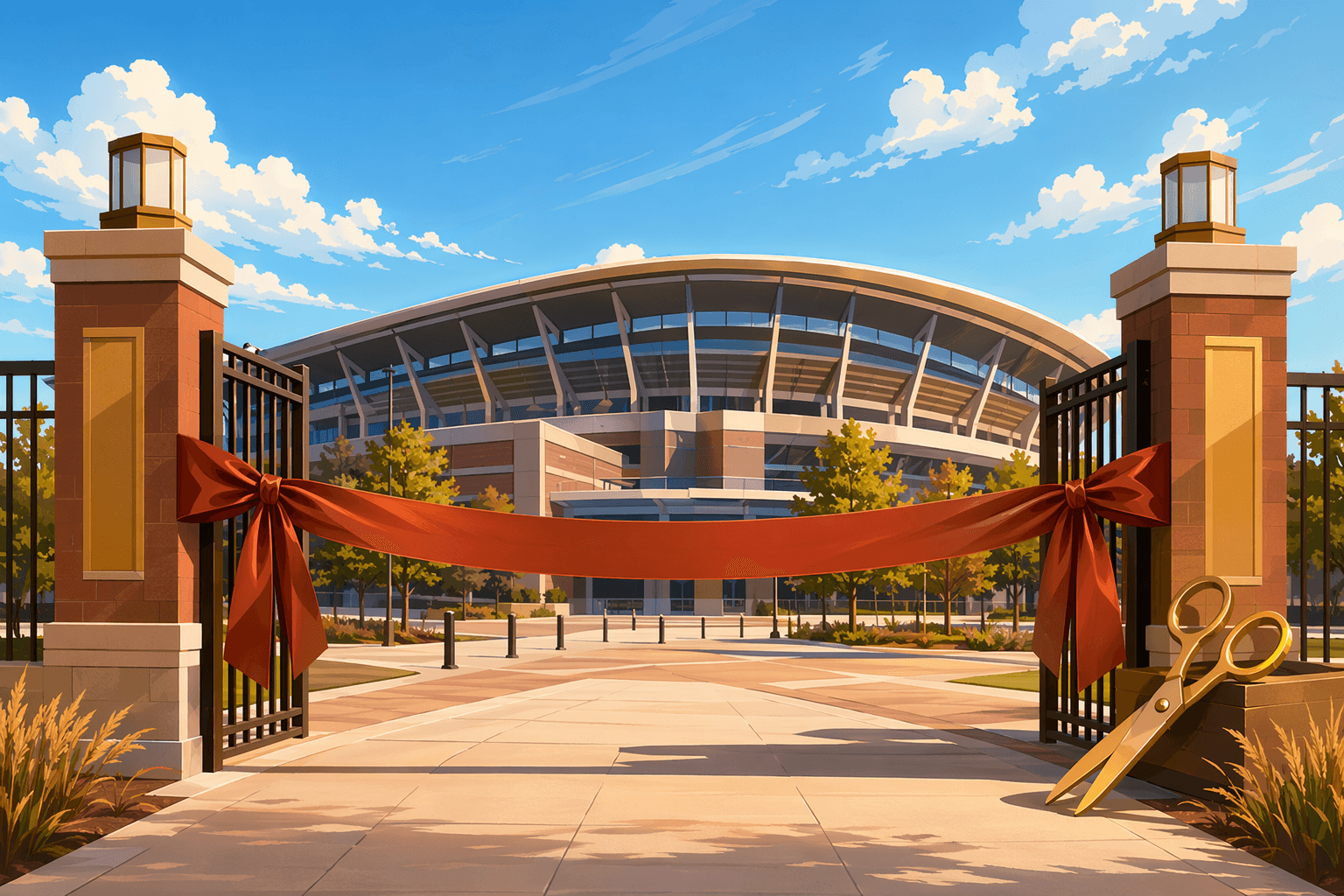Stadium opening - illustration, Jake Team LLC