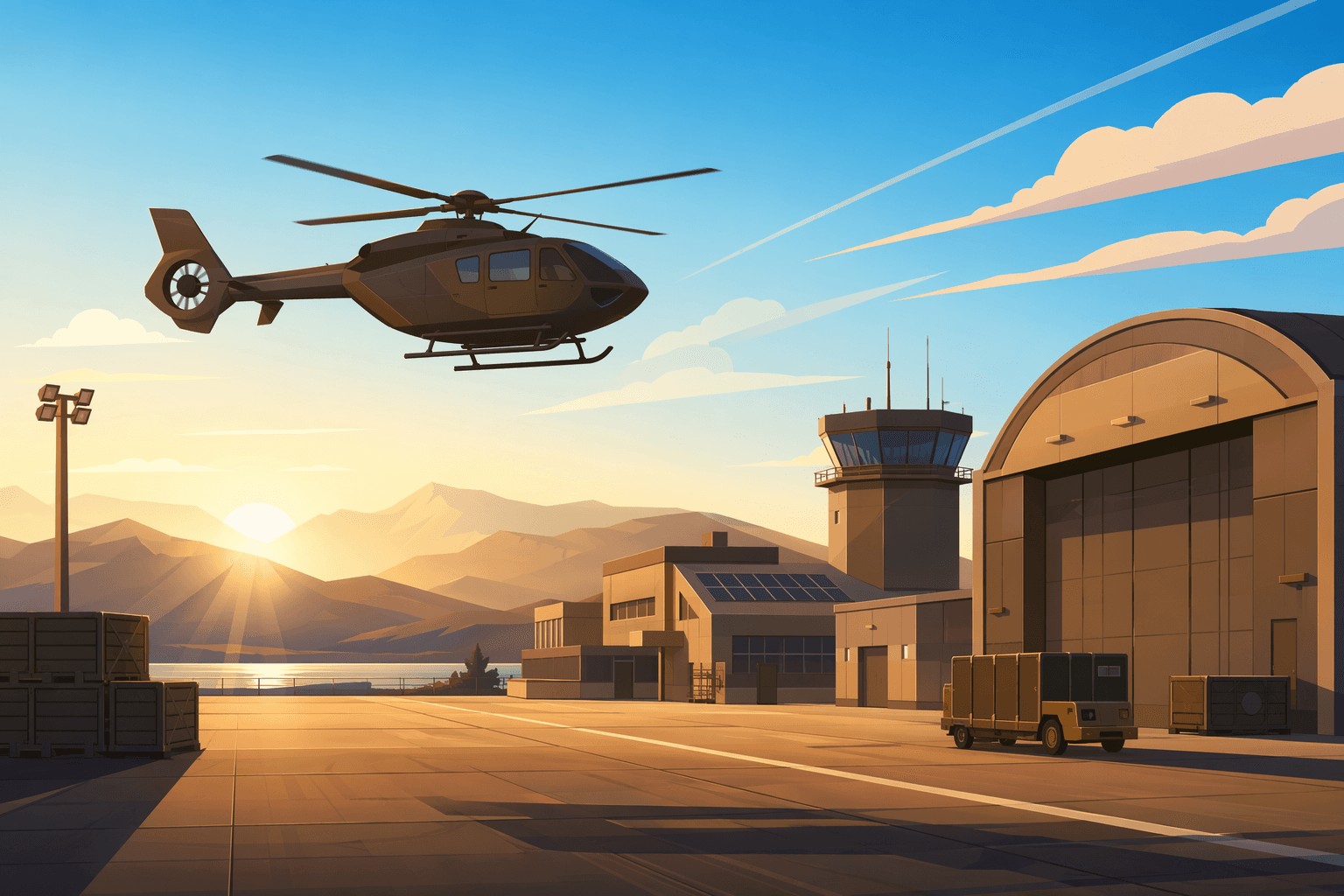 Military aircraft - illustration, Jake Team LLC