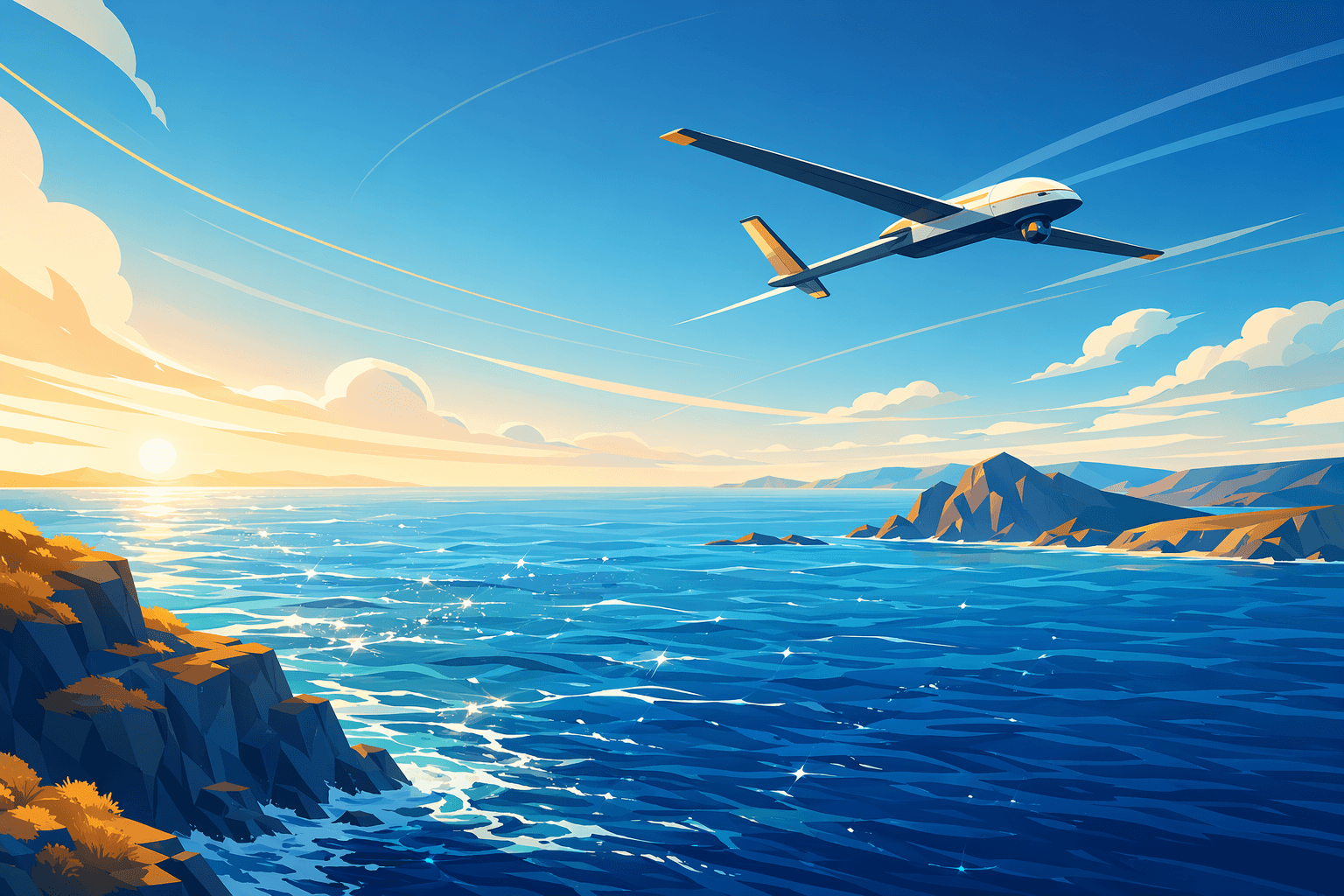 Maritime Surveillance - illustration, Jake Team LLC