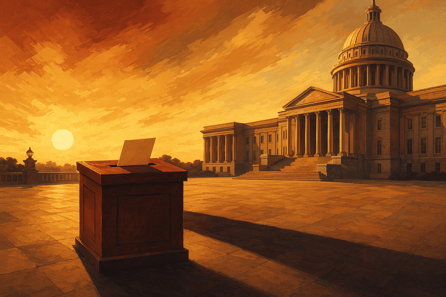 Political Shift - illustration, Jake Team LLC